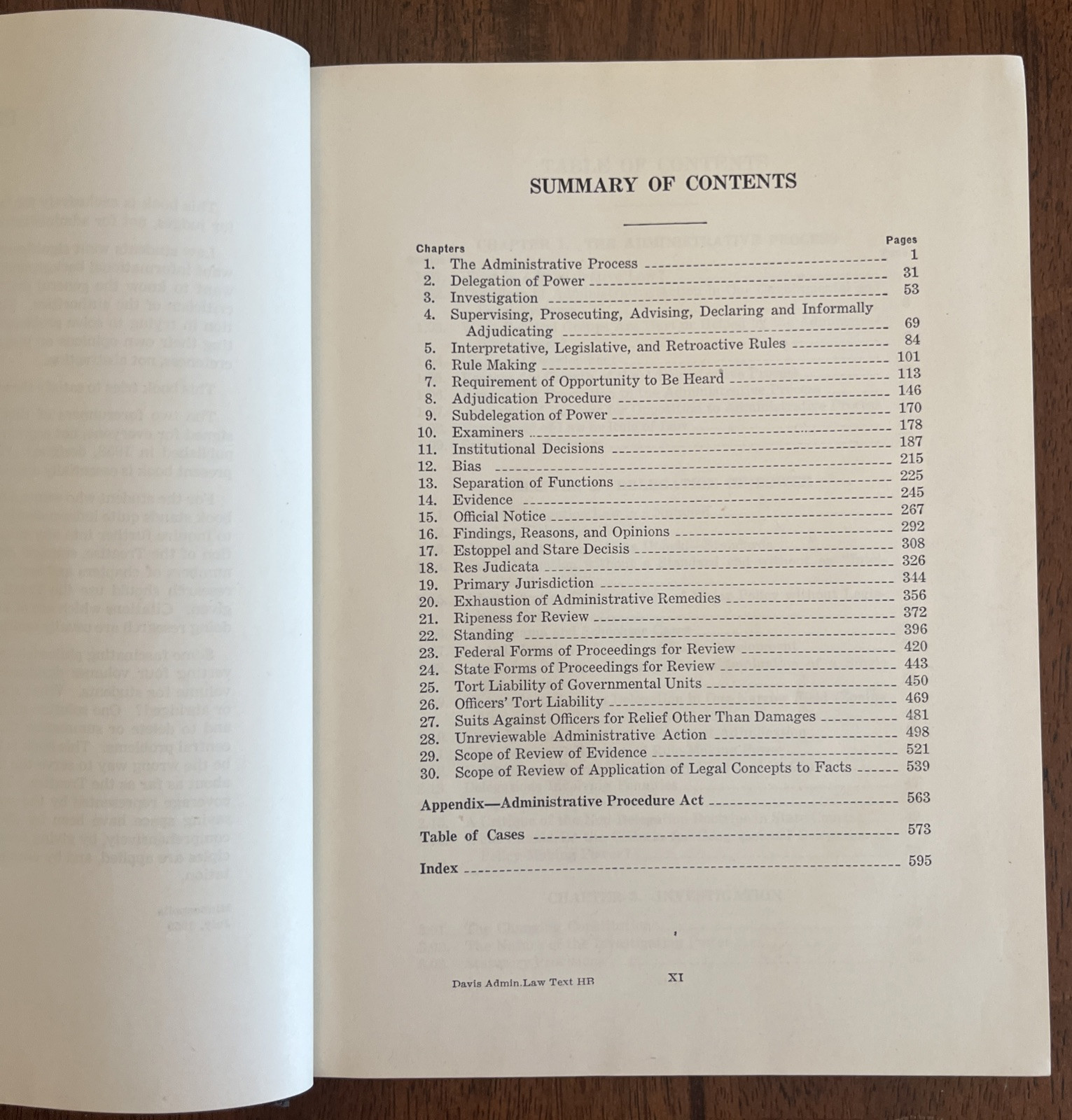 Administrative Law Text, Hornbook Series, Kenneth Culp Davis, HC 1959 Edition!