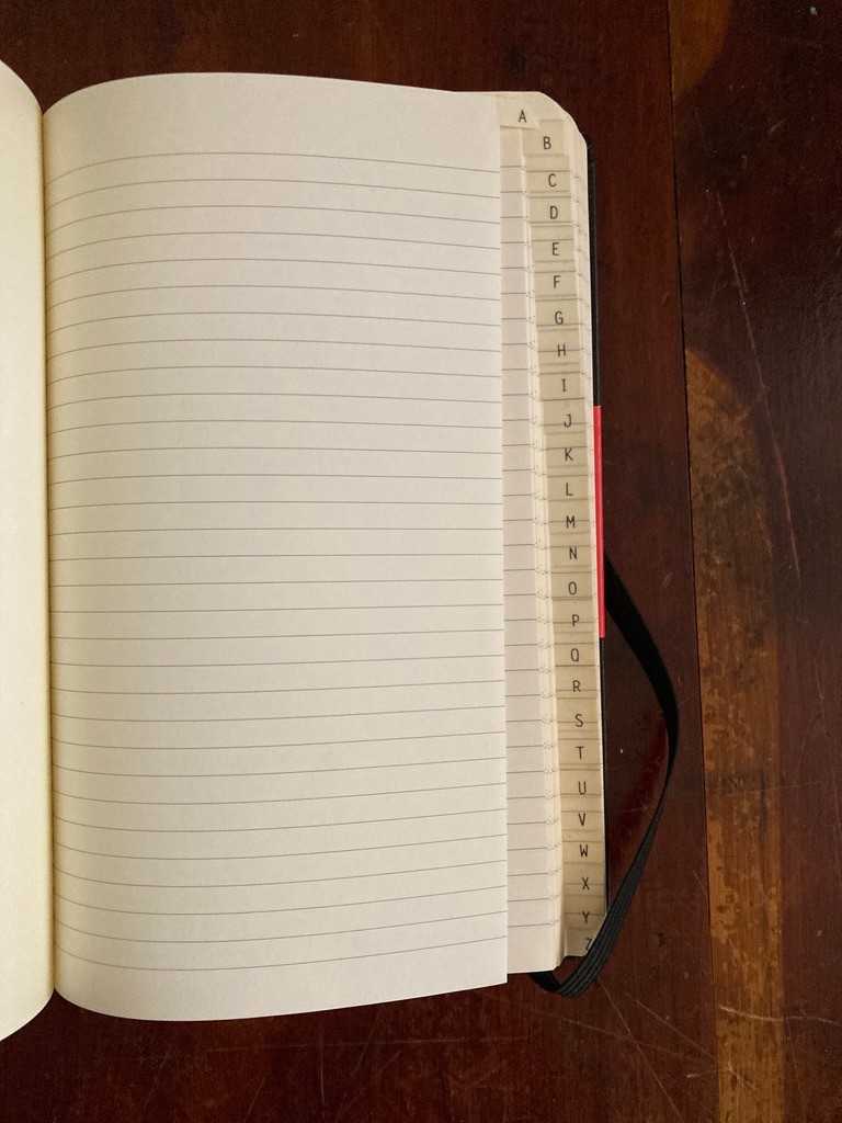 Moleskine Classic Desk Pro Address Book Large Black Hard Cover 5″ x 8.25″
