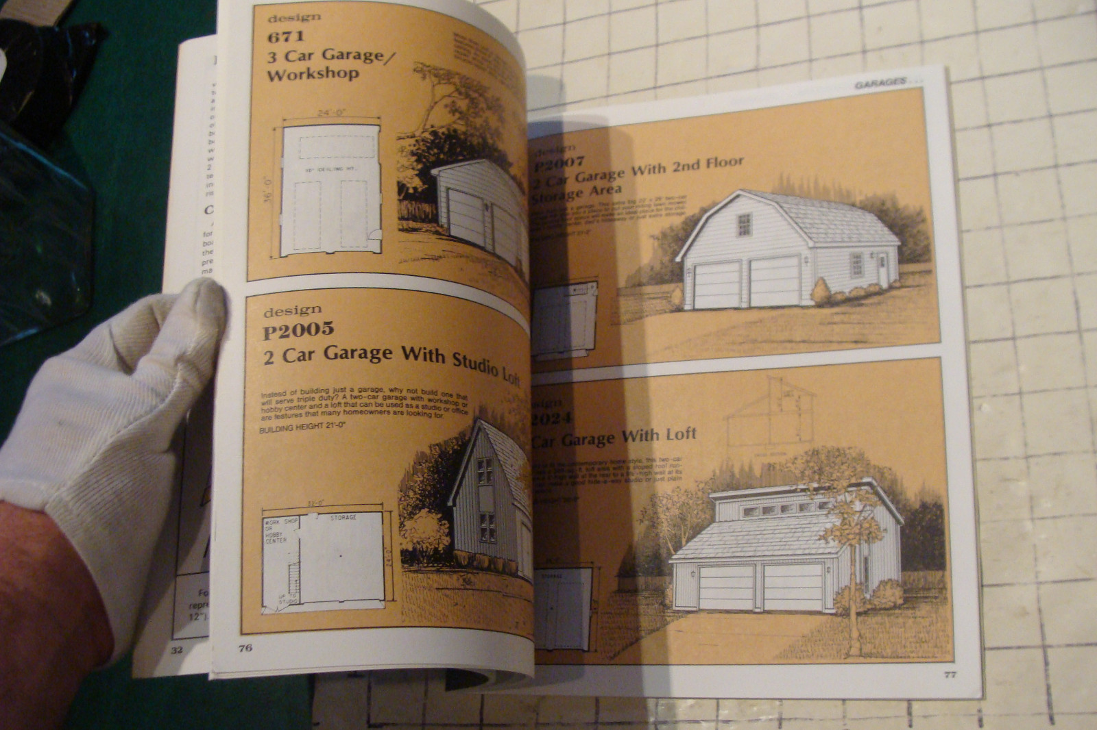 BUILD YOUR OWN GARAGE MANUAL ucando series, best of 50 plans, 86 pages unused