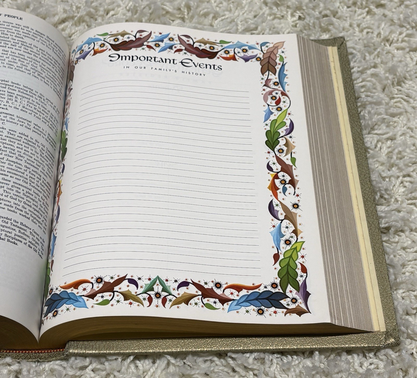 1964 XL Family Vintage Holy Bible 20th Century Gold Color Red Letter KJV