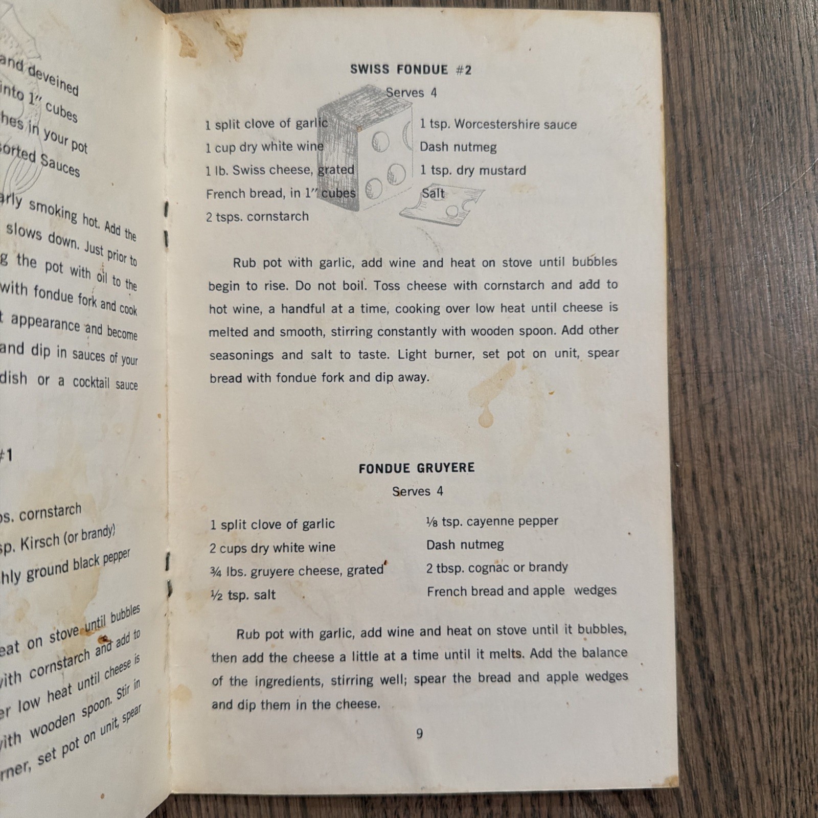 Vtg 1968 FONDUE Cook-In COOKBOOK Recipes PAPERBACK Pamphlet USA Potpourri PRESS