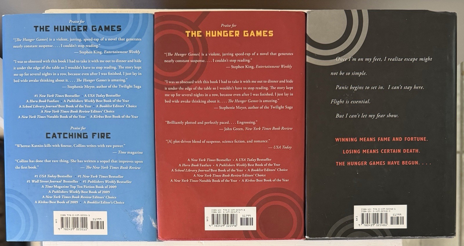 Suzanne Collins The Hunger Games Books 1-3 HC First Edition w/ Dust Jackets
