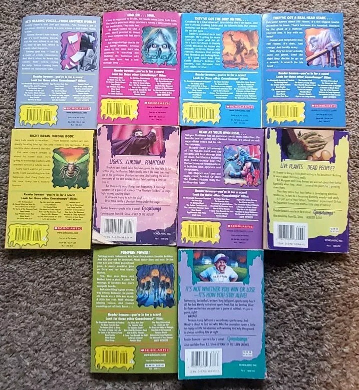 Goosebumps Books – Lot of 10 – Random mix/Unsorted