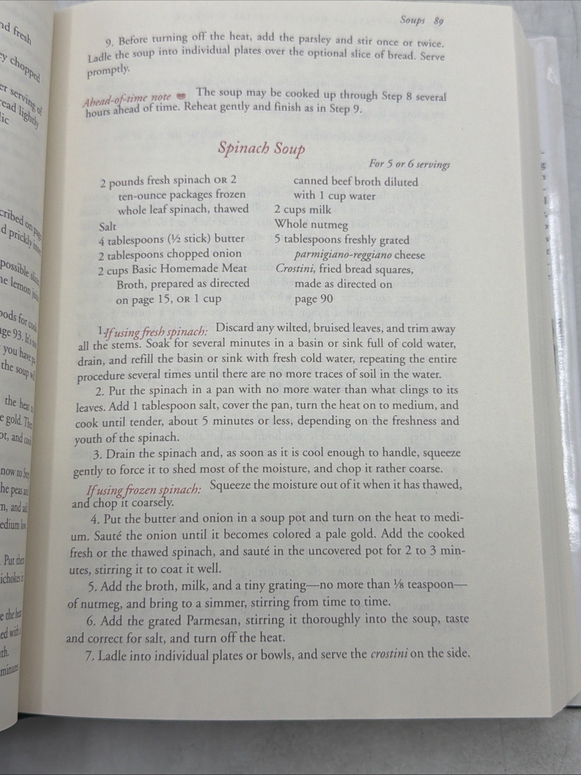 Essentials of Classic Italian Cooking by Marcella Hazan 1993 Cookbook : VeryGood