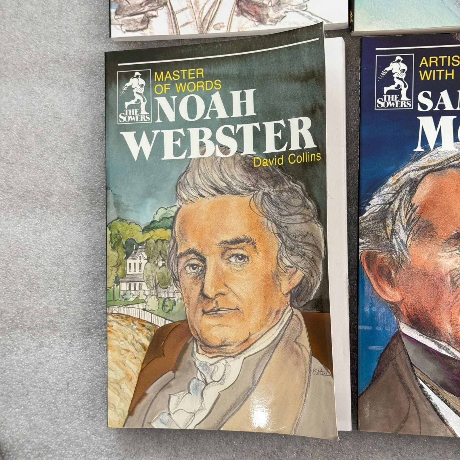 HOMESCHOOL Sowers Book Lot 4 Christian Biography Webster-Morse-Jackson-Newton