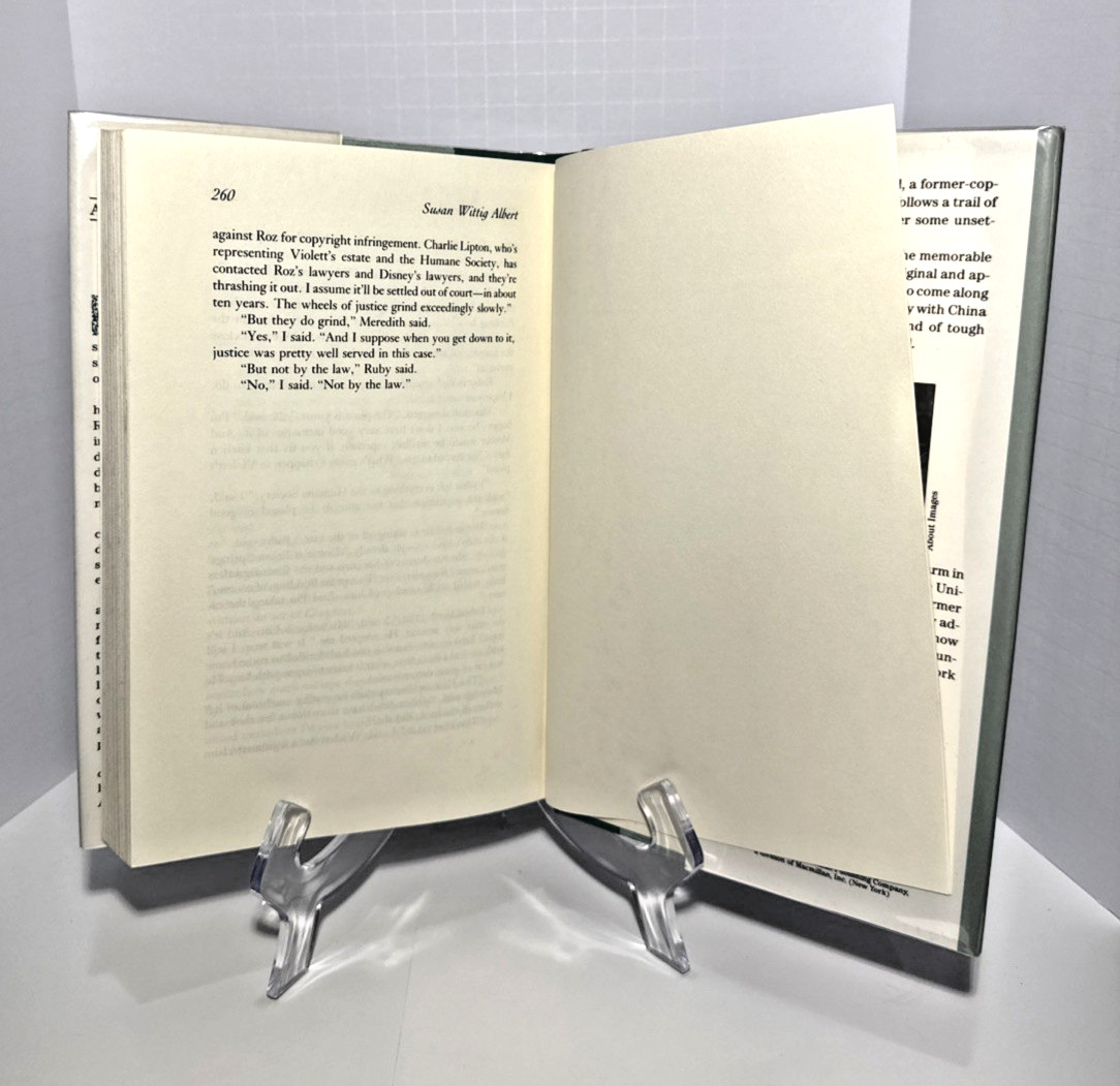 SIGNED 1st Edition HCDJ | Thyme of Death by Susan Wittig Albert
