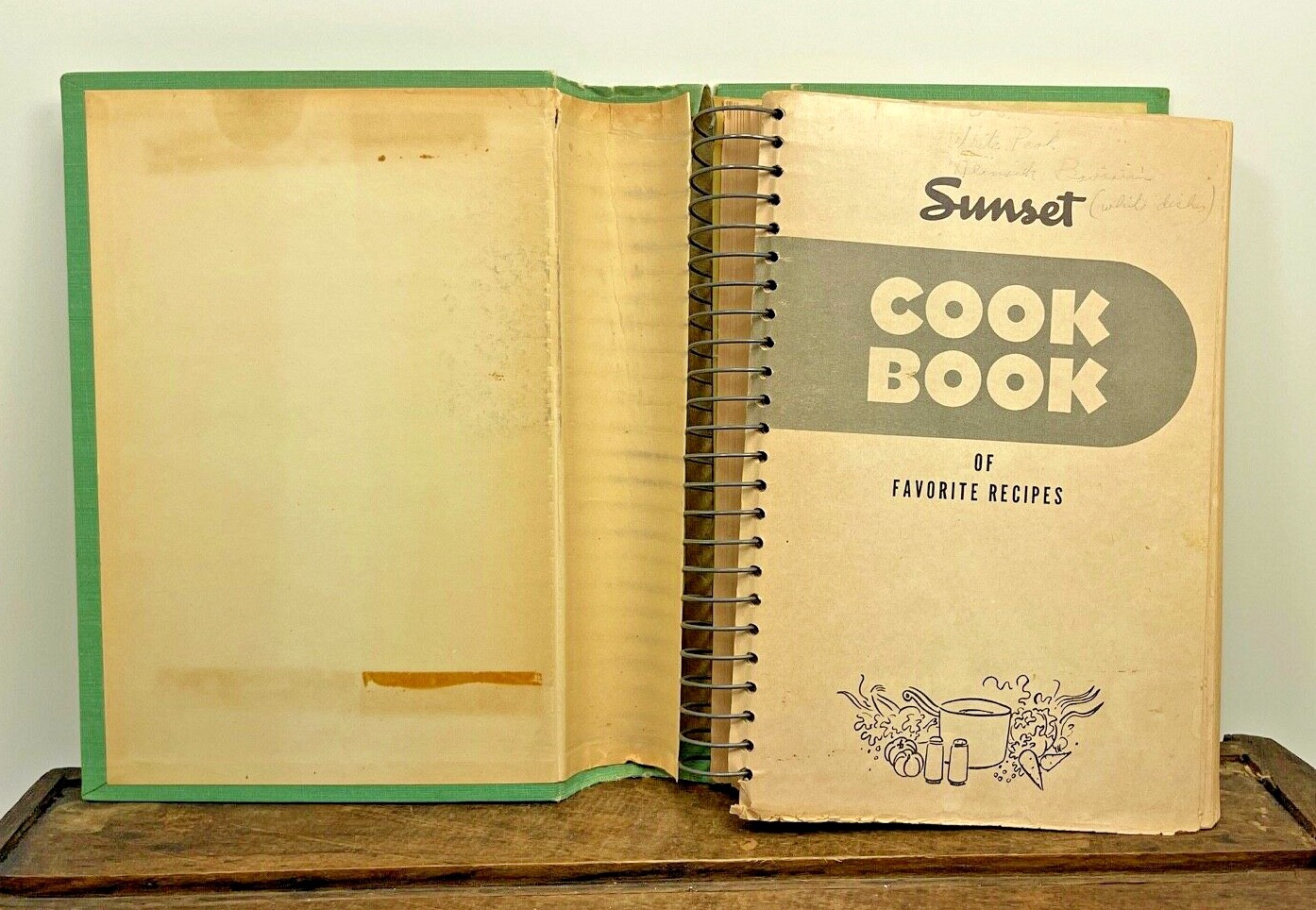 1952 The Sunset Spiral CookBook Great Recipes HB 415 Pages