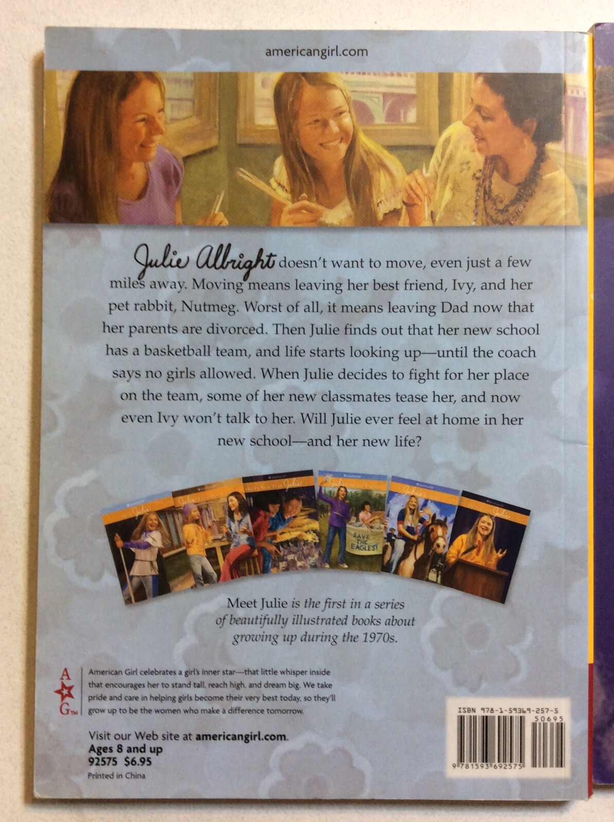 Julie: An American Girl 1974 Set Books 1-3 The American Girls Collection