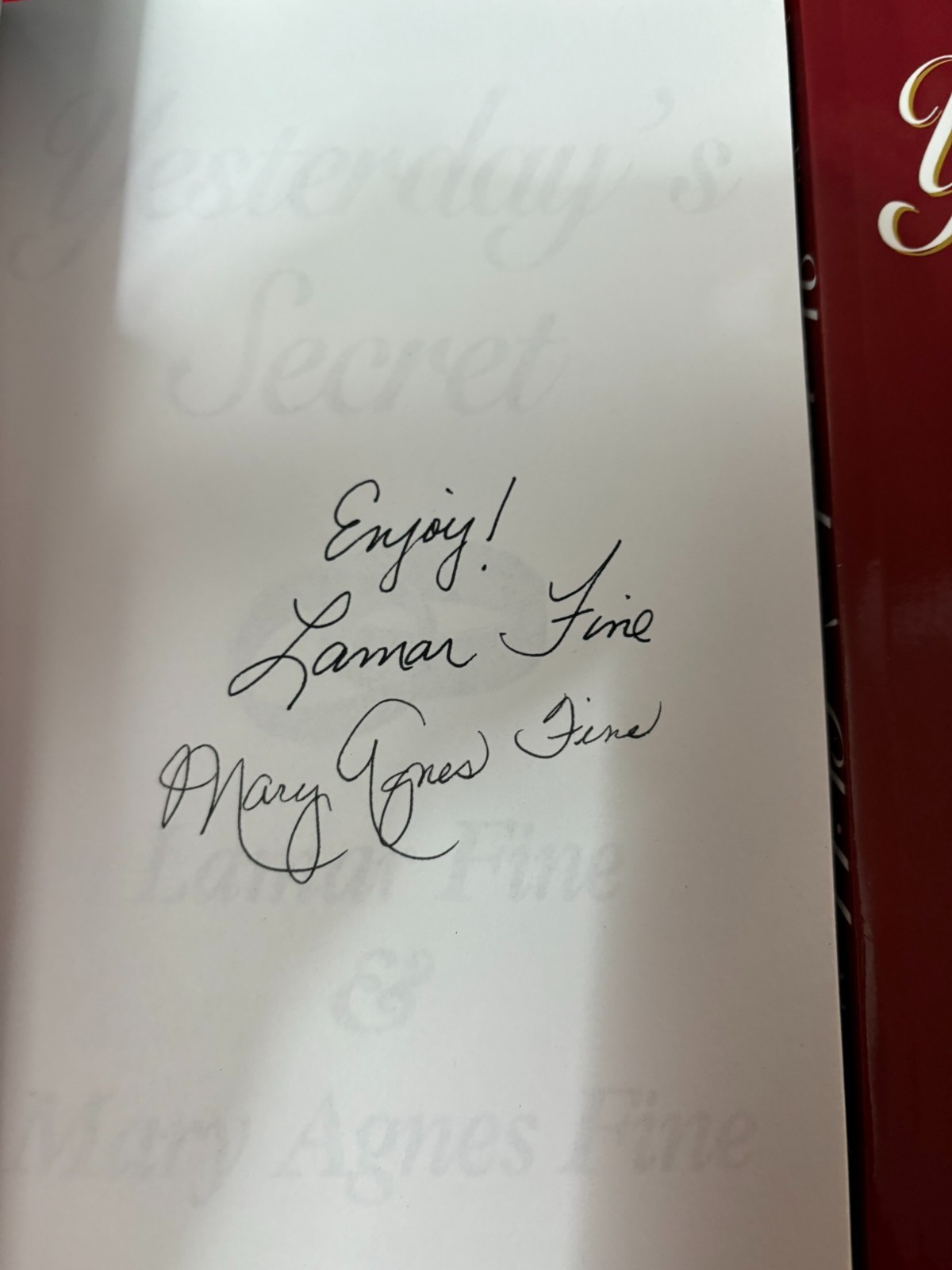 YESTERDAY’S GONE 4 BOOK SERIES, Lamar & Mary Agnes Fine, SIGNED Trade Paperback