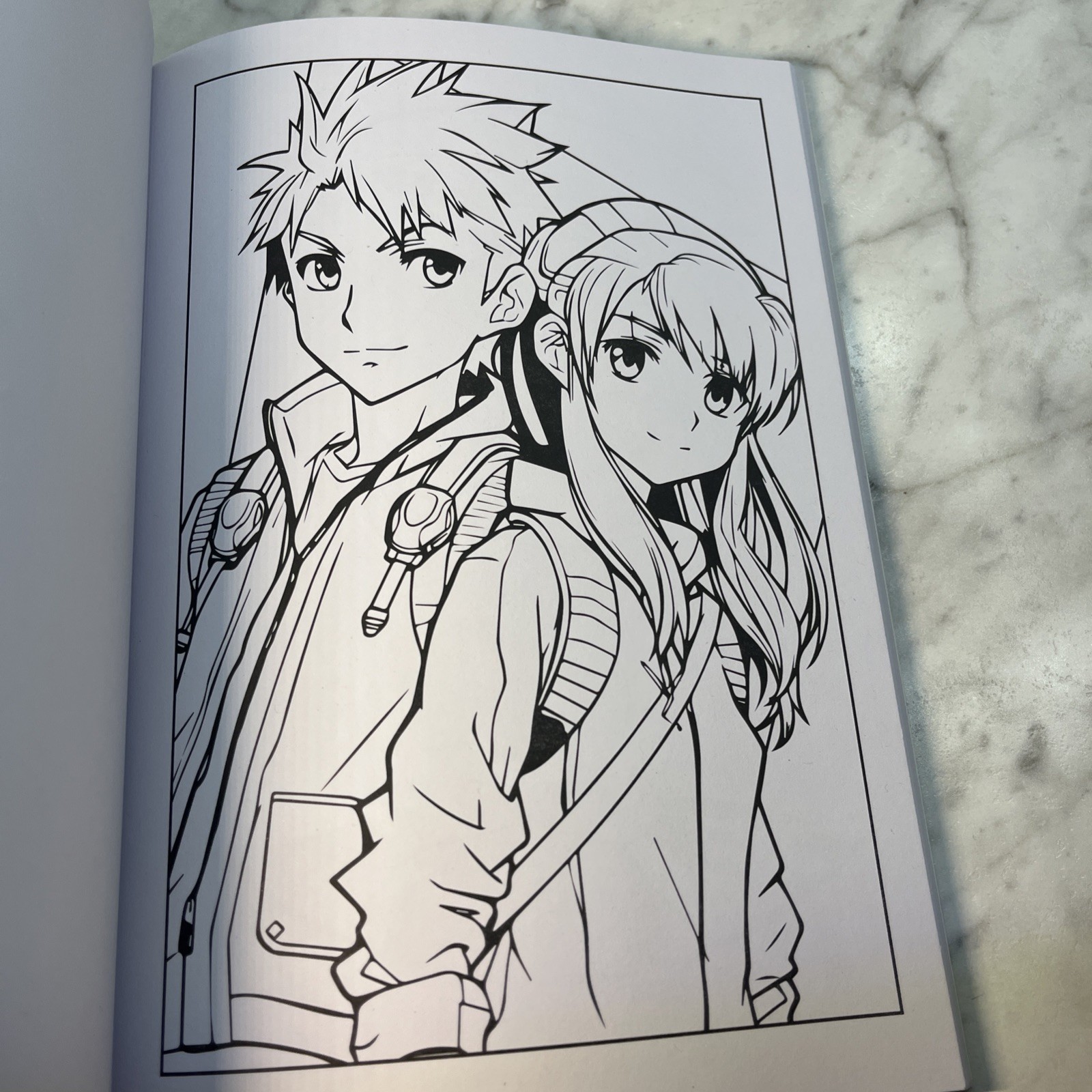 Anime Coloring Book “Advanced Coloring”, Bendon, anime coloring, girl & teens