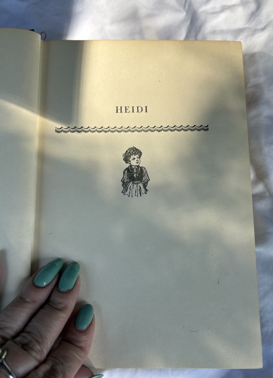 Heidi Illustrated Junior Library Hardcover by Johanna Spyri, Grosset 1945
