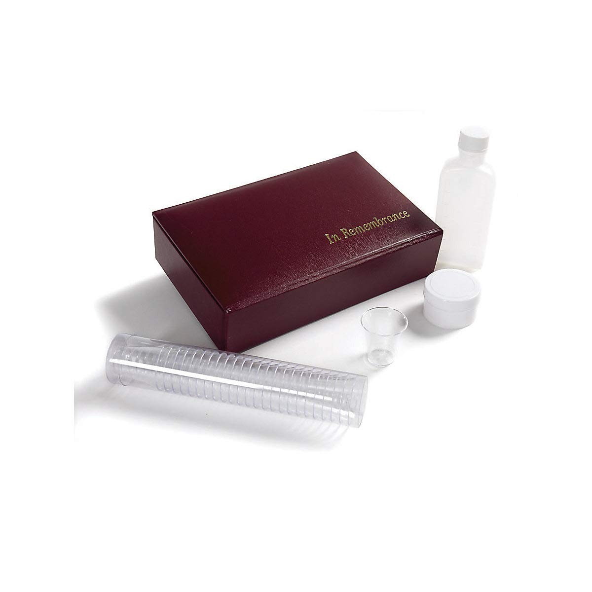 Portable Communion Set Maroon 25 Cups