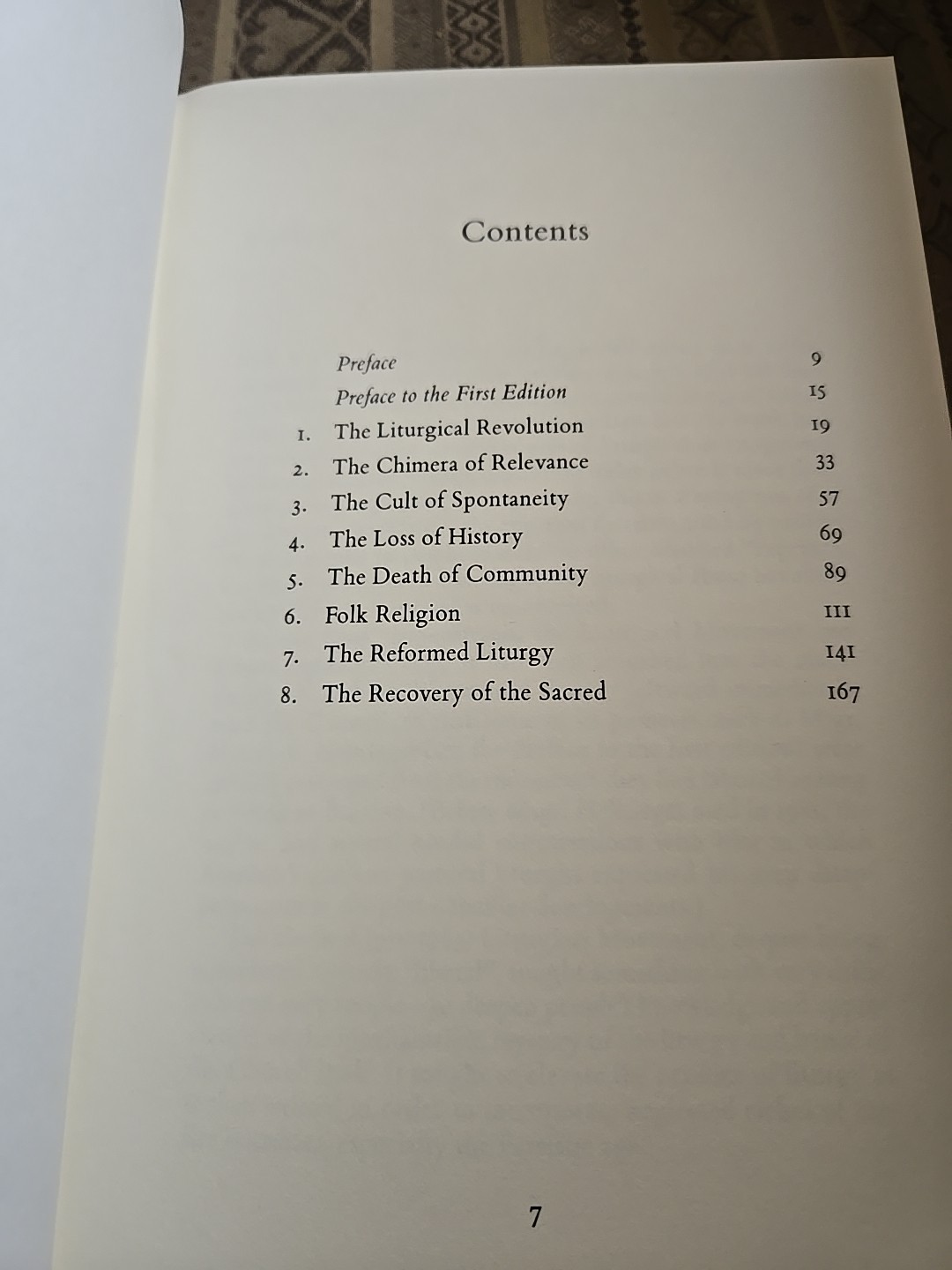 Recovery of the Sacred : Reforming the Reformed Liturgy