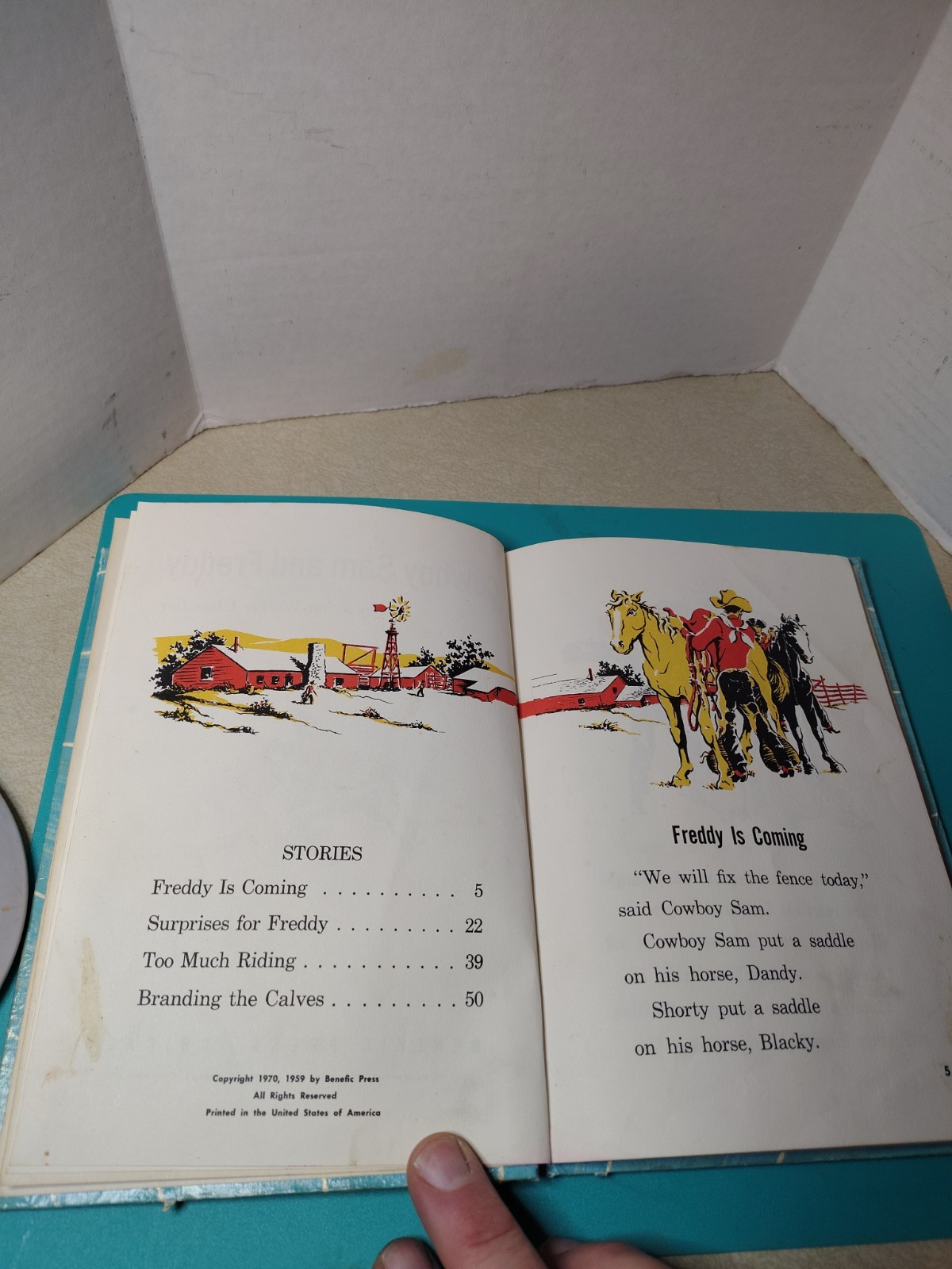 COWBOY SAM And FREDDY Edna Walker Chandle 1970 Benefic Press