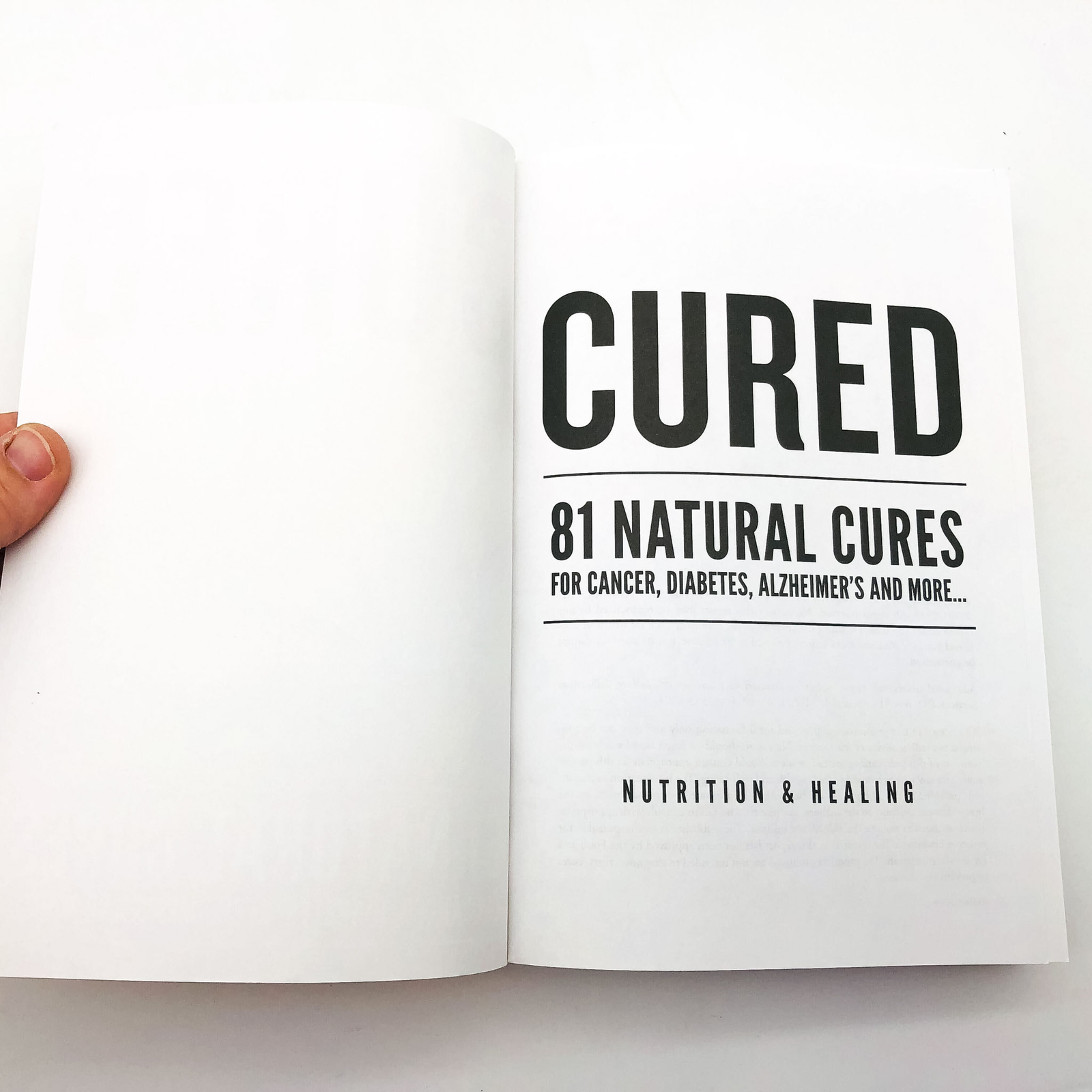 Cured Paperback New Market Health 2019 Natural Healing Cancer Diabetes Alzheimer