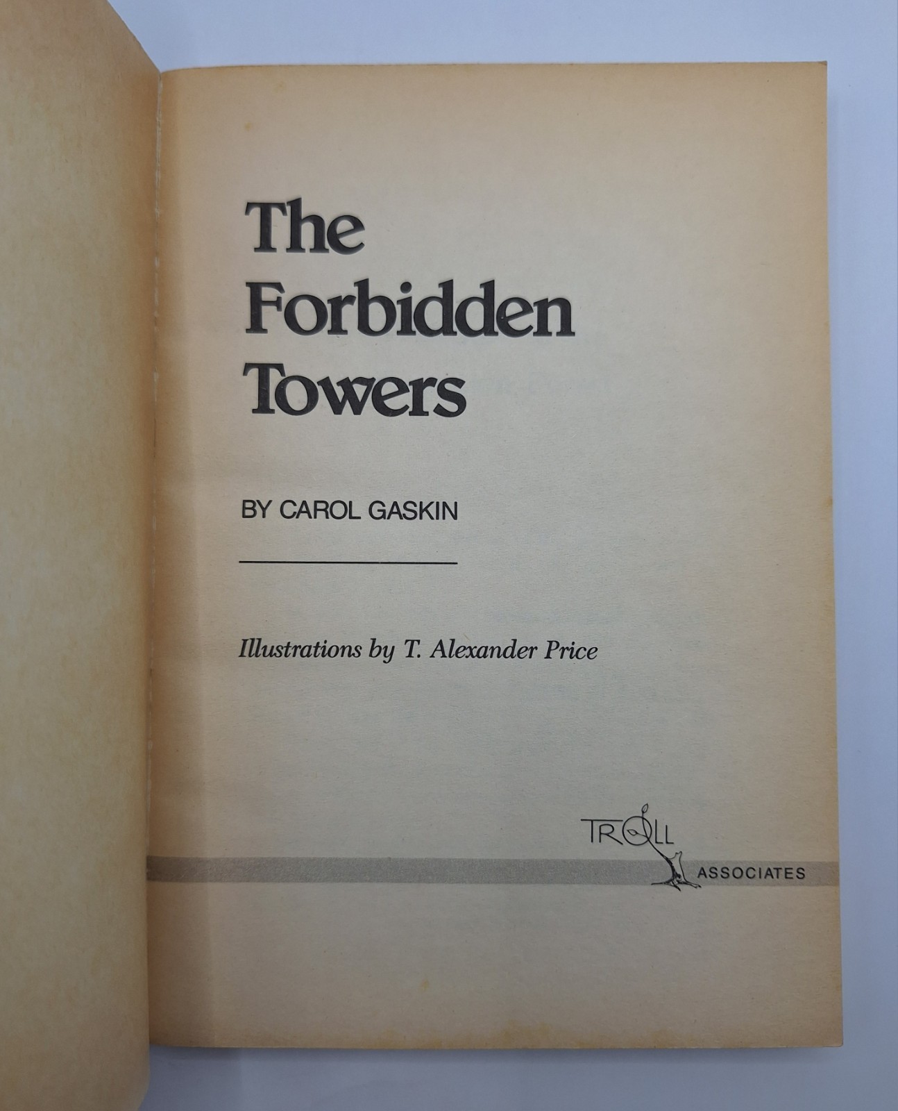 The Forbidden Towers Forgotten Forest #1 – Carol Gaskin 1995 VTG CYOA 1ST ED PB
