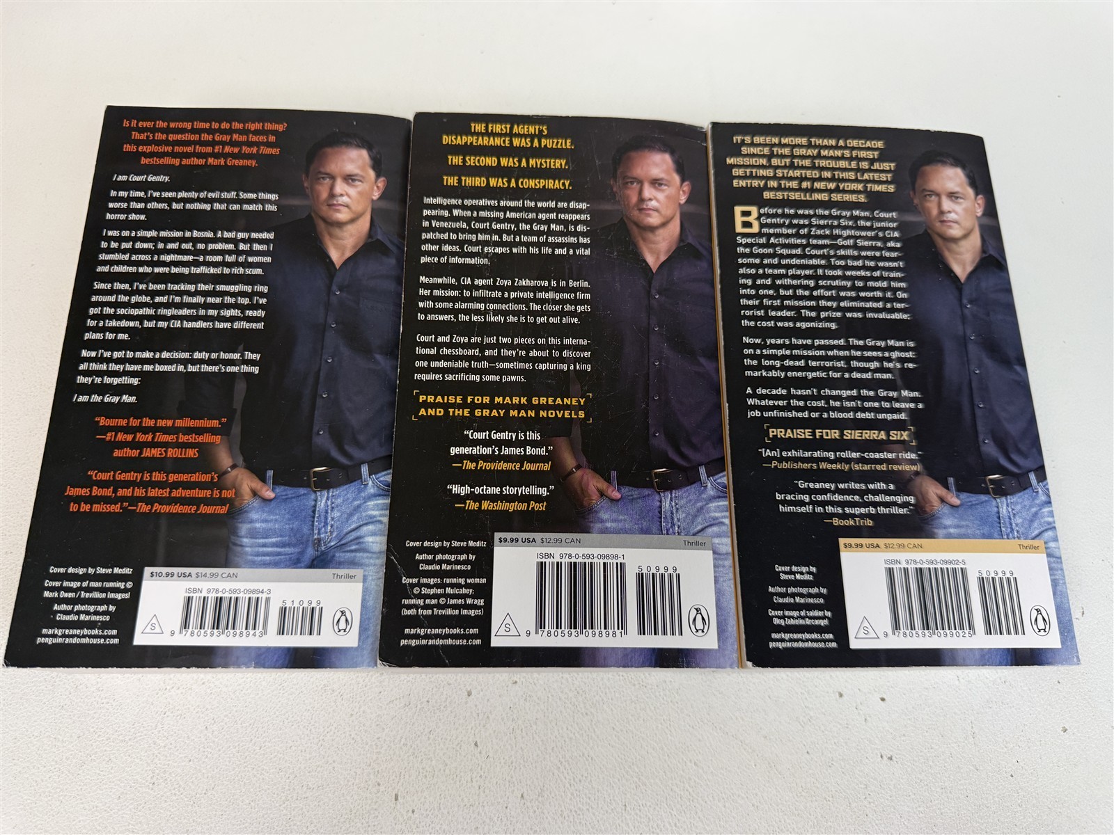Mark Greaney Lot 1st 14 Gray Man Paperbacks Gray Man to Midnight Black