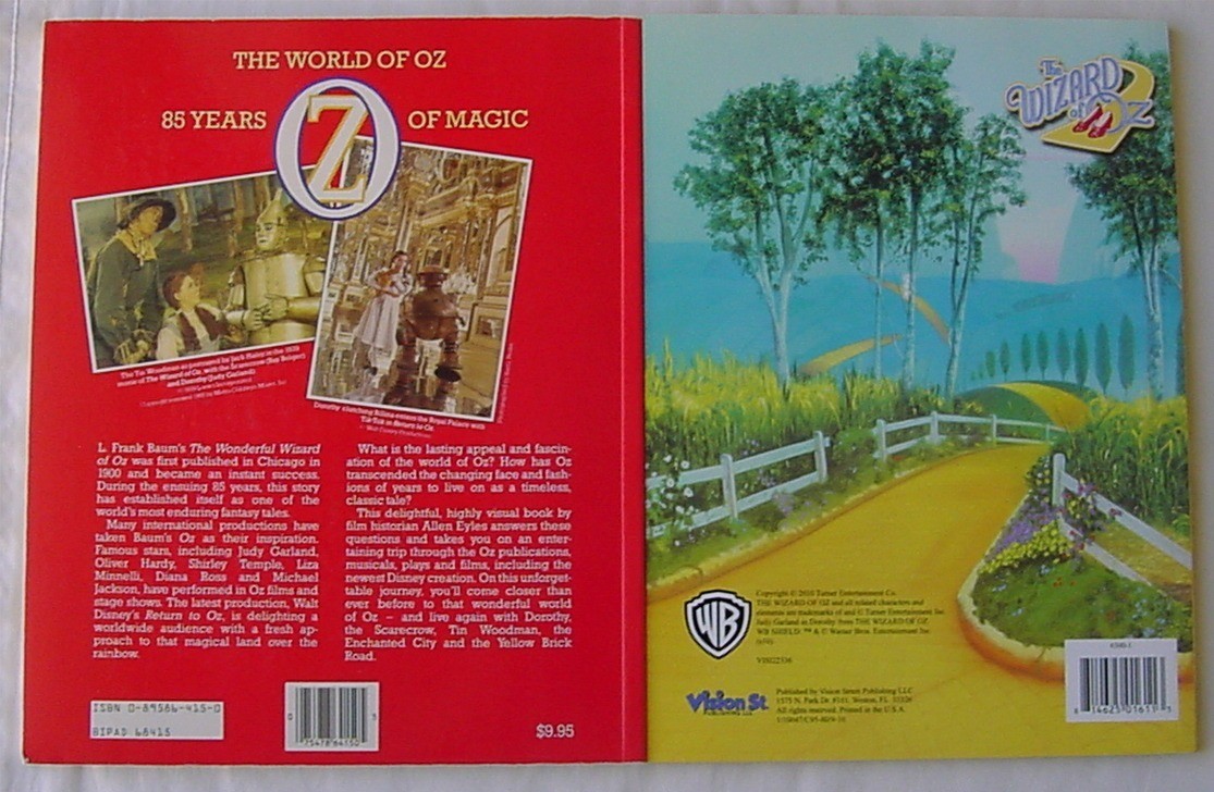 LOT 2 WORLD OF Wizard of Oz BOOK COLORING BOOK ACTIVITY OVER THE RAINBOW
