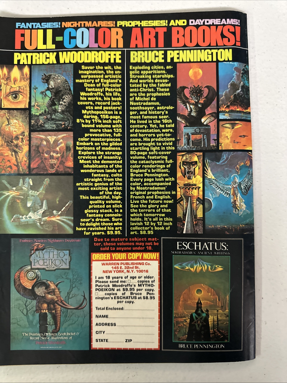 Warren presents: Ring of the Warlords #1 1979 Magazine Comic Volume 1 1st VG