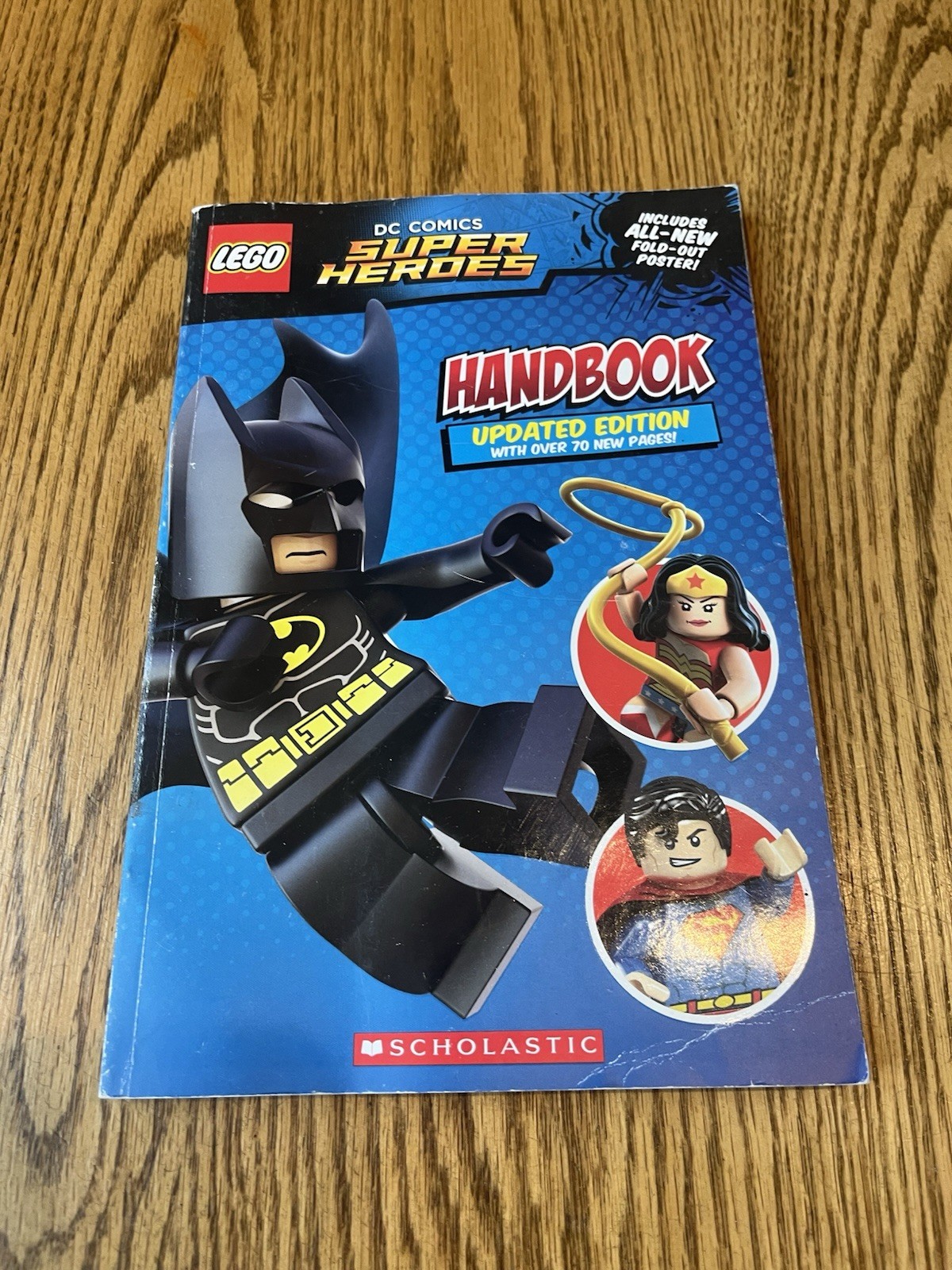 LEGO DC Super Heroes Handbook Updated Edition Paperback Scholastic Ages 4-12