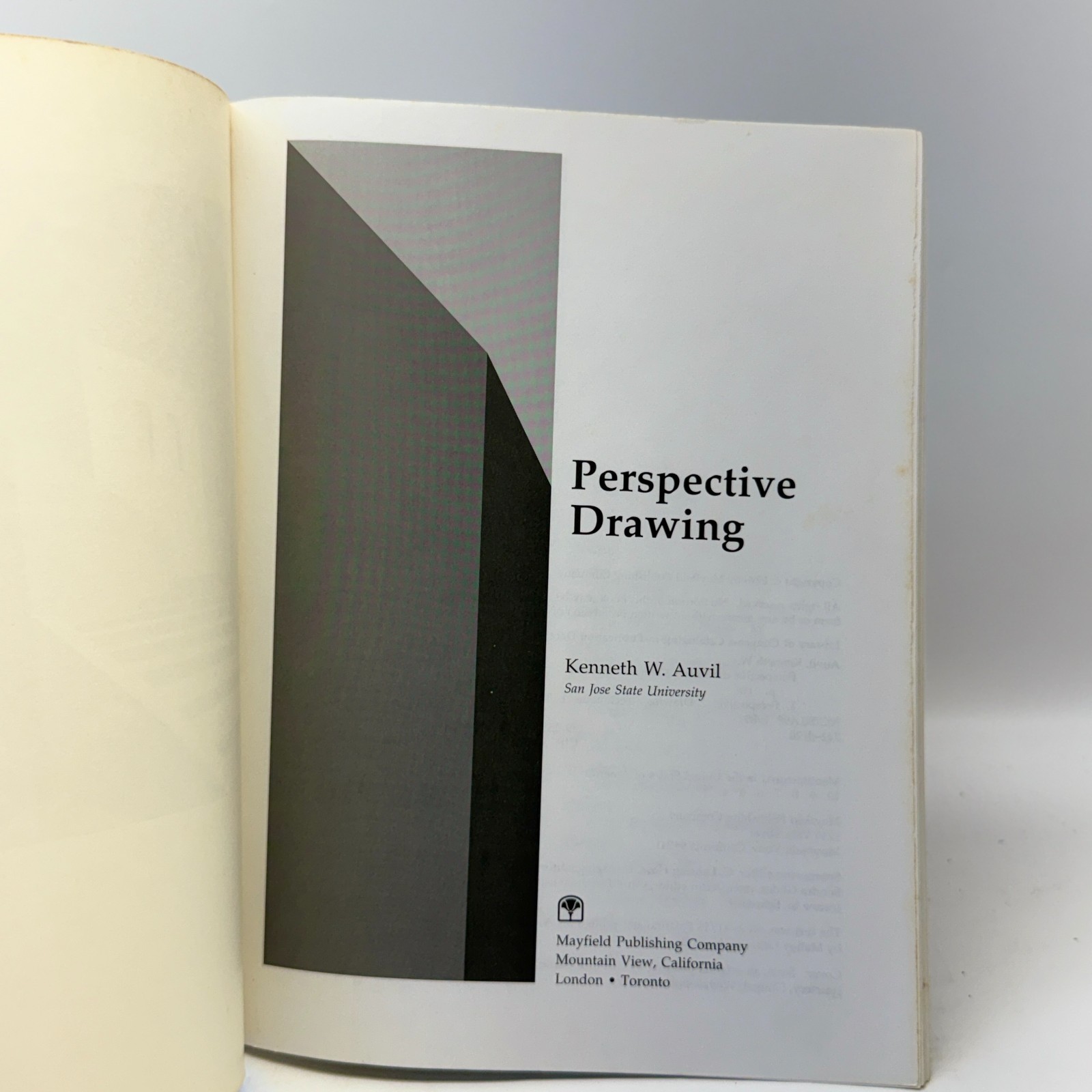 Perspective Drawing Kenneth Auvil Architecture Art Technique 1990 Mayfield PB