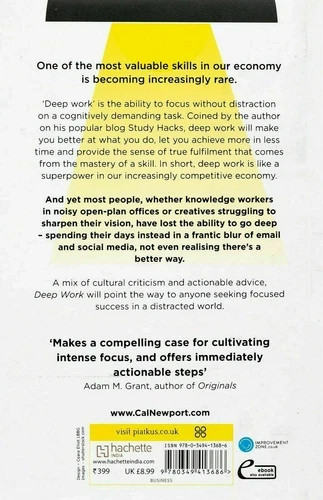 Deep Work: Rules for Focused Success in a Distracted World by Cal Newport PB
