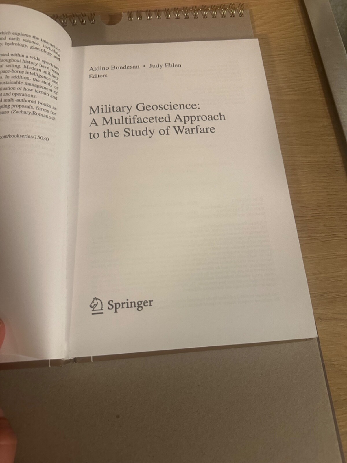 Military Geoscience: A Multifaceted Approach to the study of Warfare