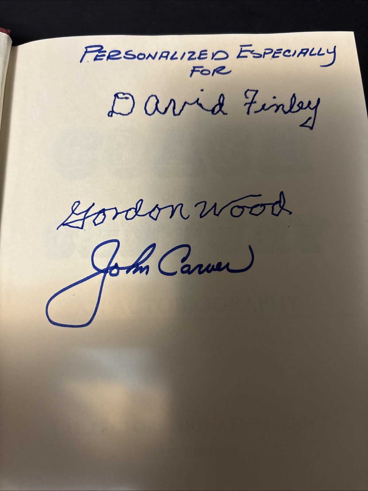 SIGNED~Coach of the Century-An Autobiography by Gordon Wood/John Carver~HCDJ
