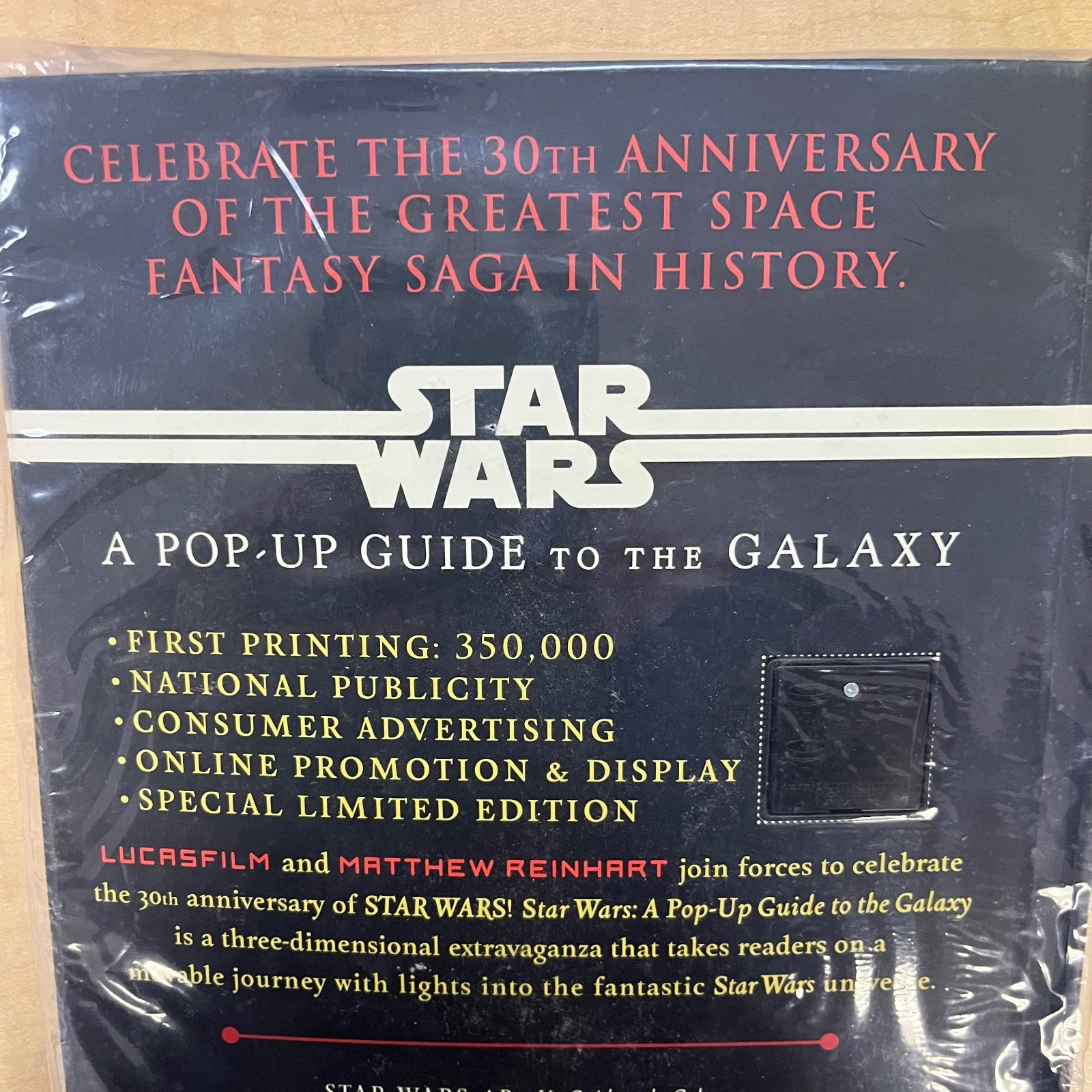 STAR WARS A Pop-Up Guide to the Galaxy Matthew Reinhart NIP Promotional 2007