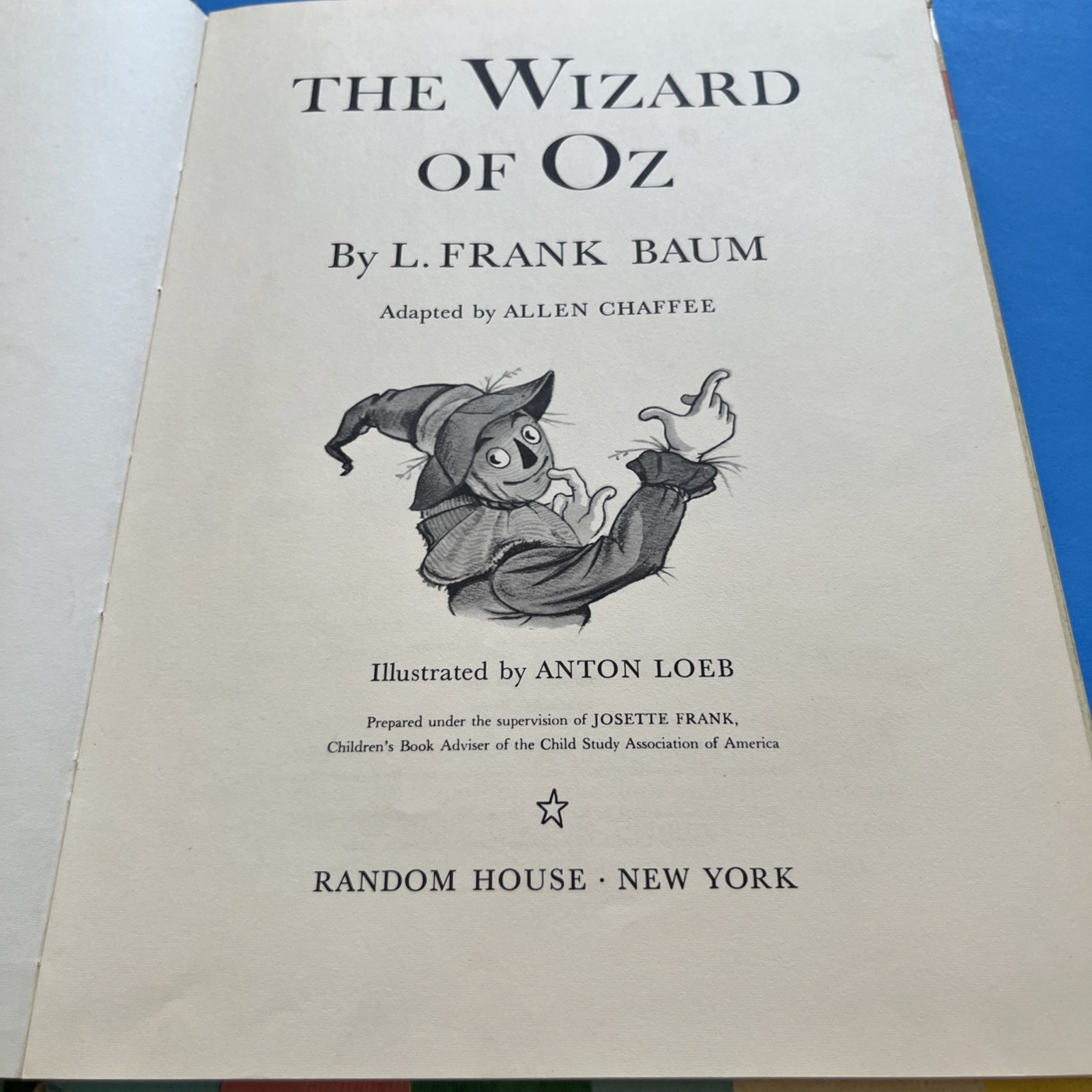 The Wizard of Oz Vintage 1950 Random House Edition – L. Frank Baum ORIGINAL