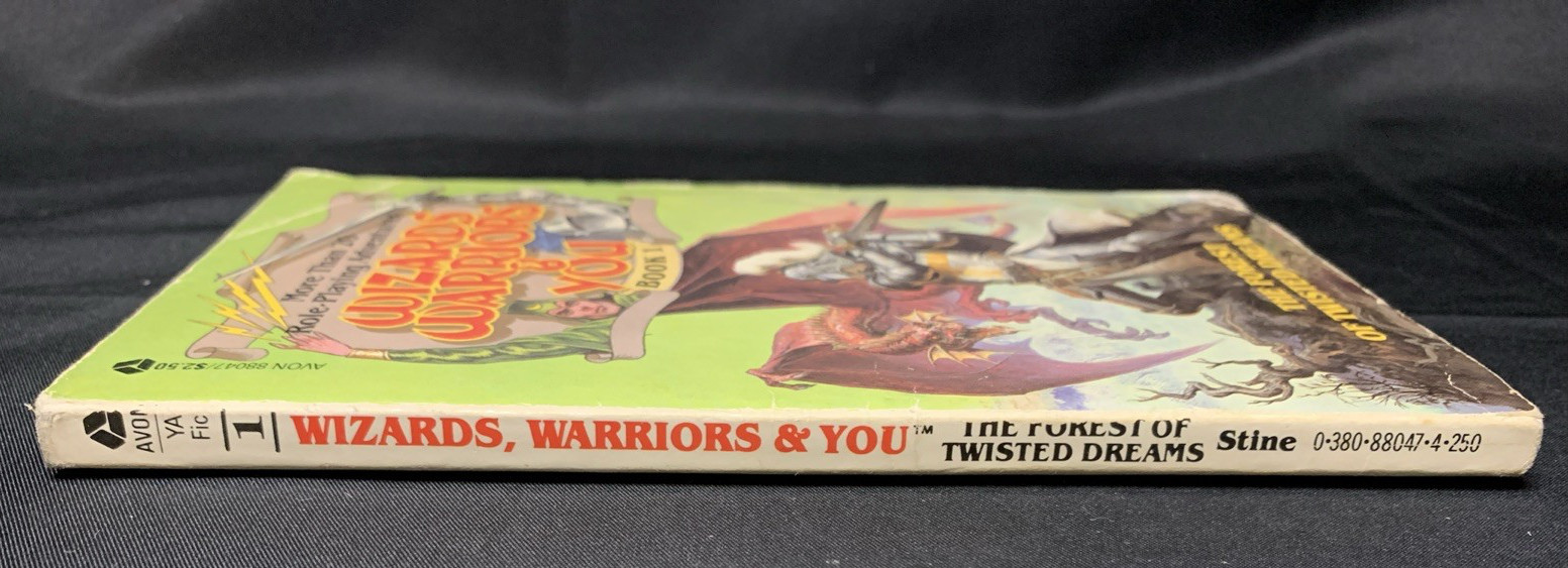 Book 1: Wizards Warriors & You by R. L. Stine – 1st First Avon Paperback 1984