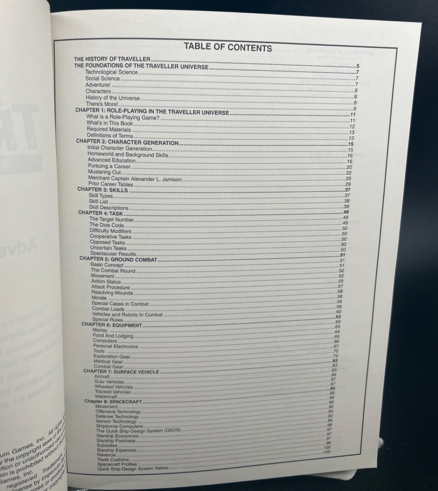 Marc Millers Traveller 4th Edition Softcover RPG Book