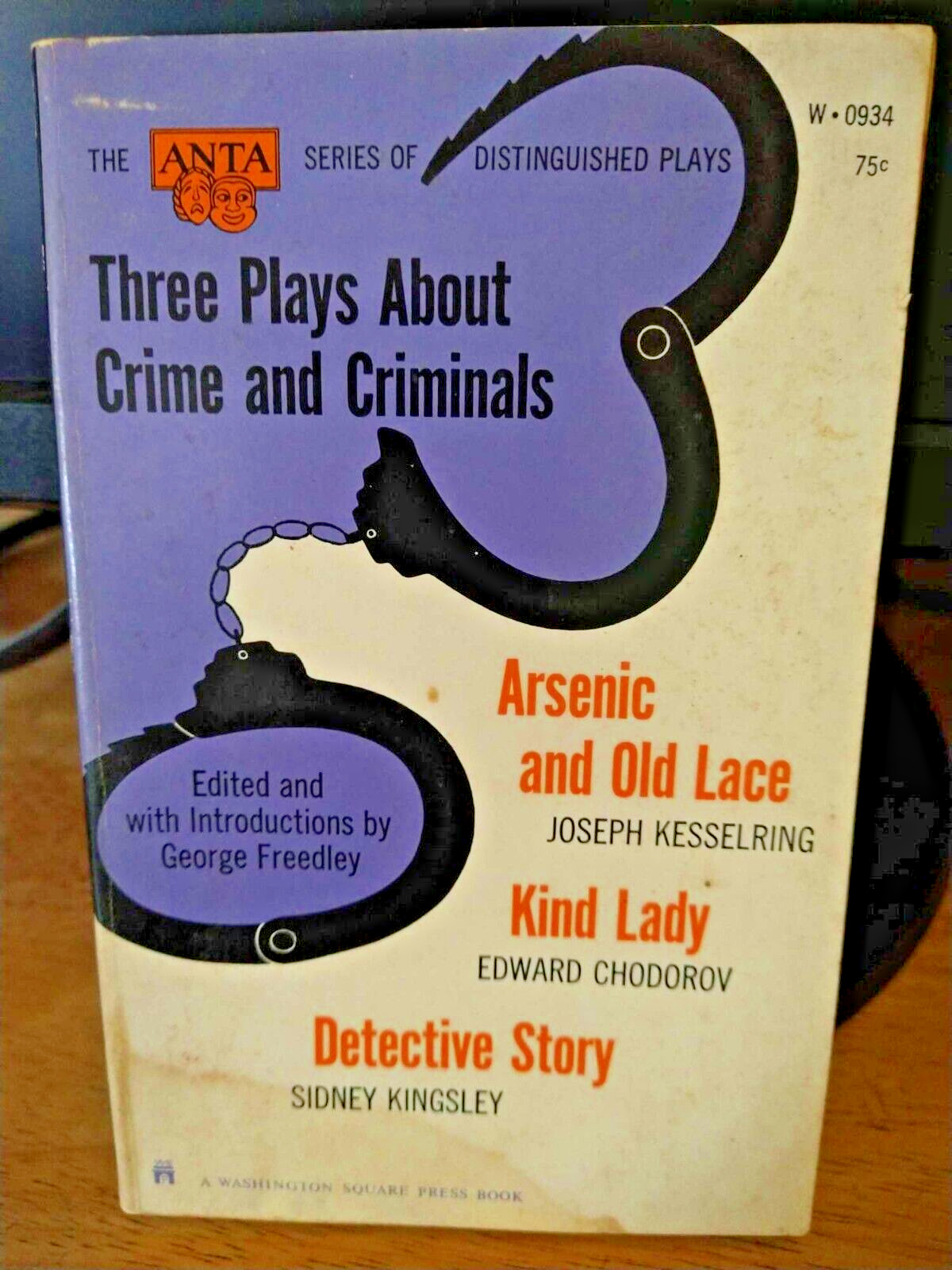 Three Plays about Crime and Criminals 1962 Paperback Sidney Kesselring