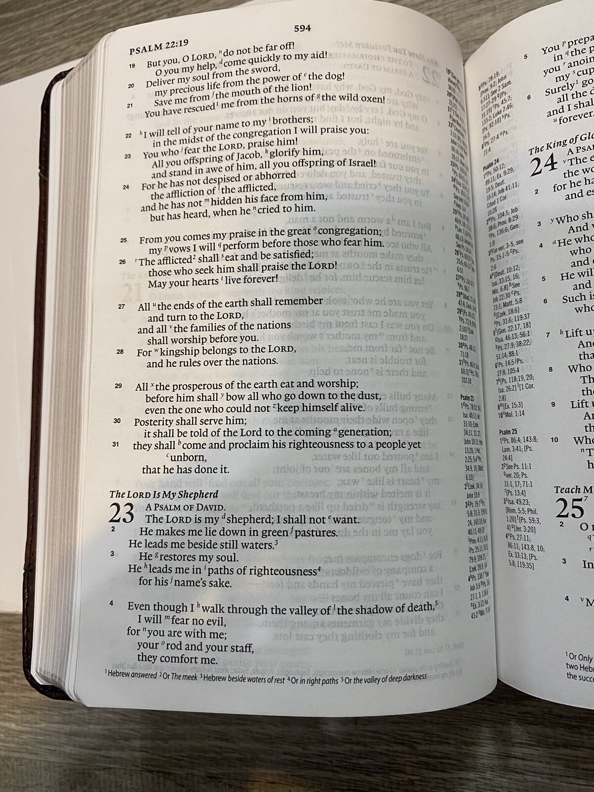 ESV Personal Reference Bible English Standard TruTone Brown/Walnut New Open Box