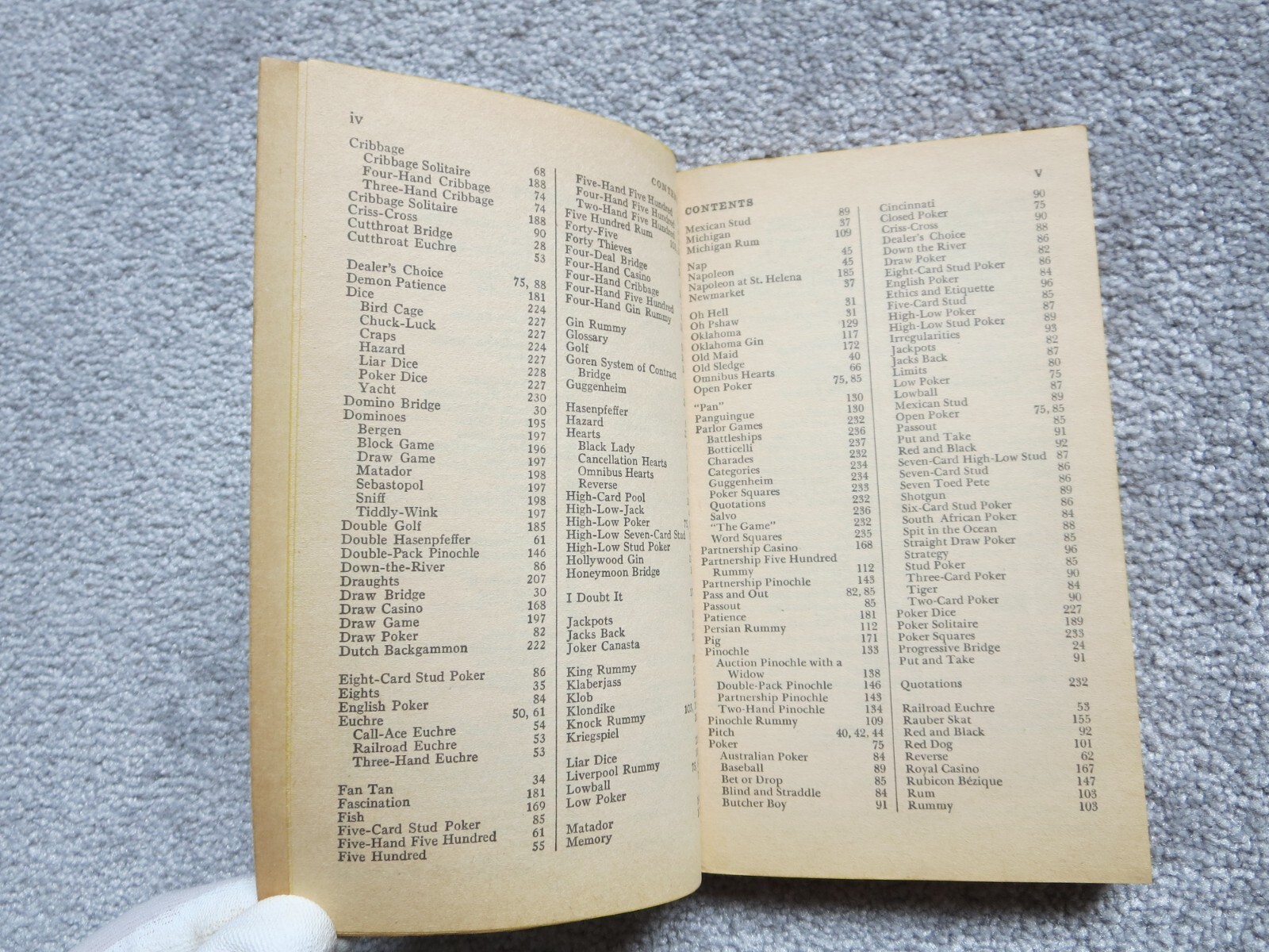 Vintage 1958 / 1963 Hoyle’s Rules of Games by Morehead & Mott-Smith