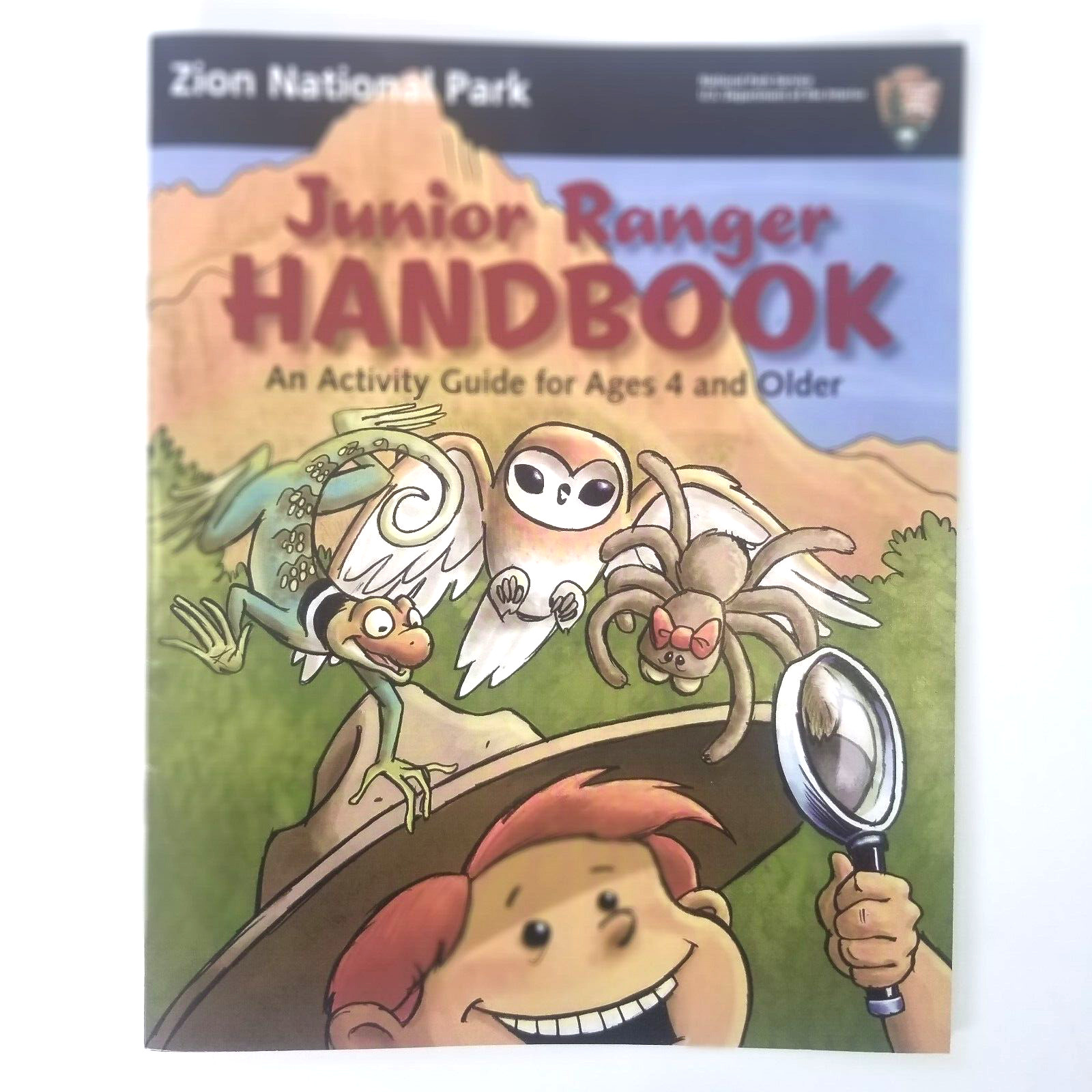 Zion National Park Junior Ranger Handbook Activity Guide Ages 4 Up, 18 Pages