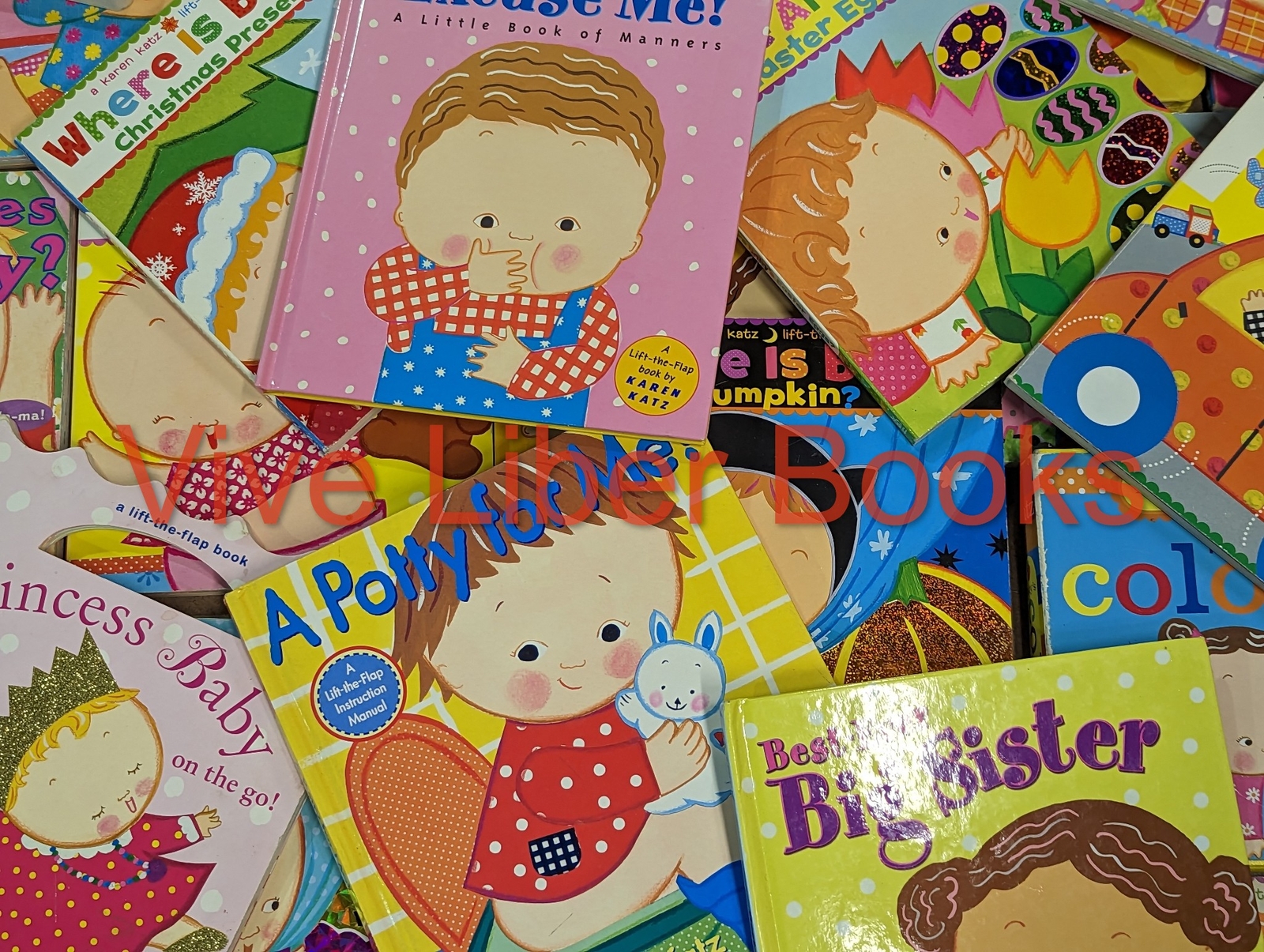 Lot of 5 Karen Katz Board Books for Children’s/ Kids/ Toddler *Random Mix*