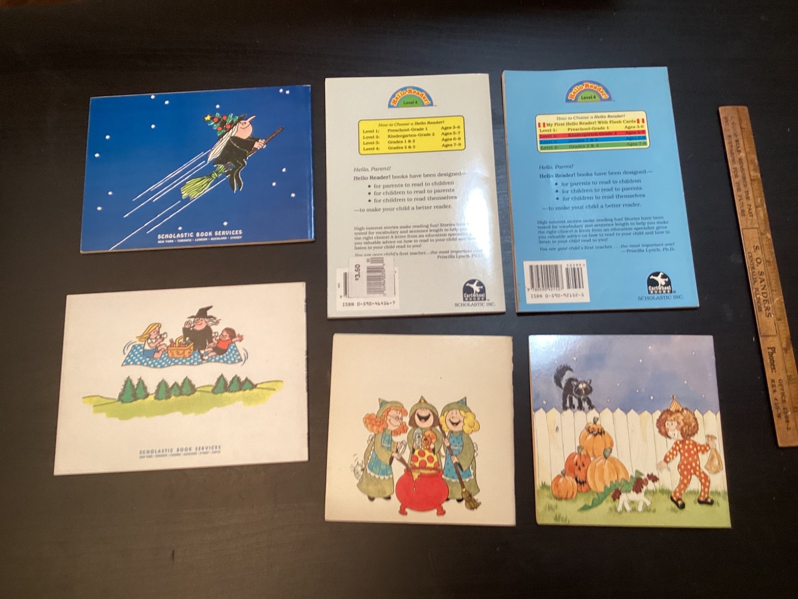 6 Halloween PB Child’s Books Witch’s Christmas Vacation, 5 Frights Goofy Ghosts