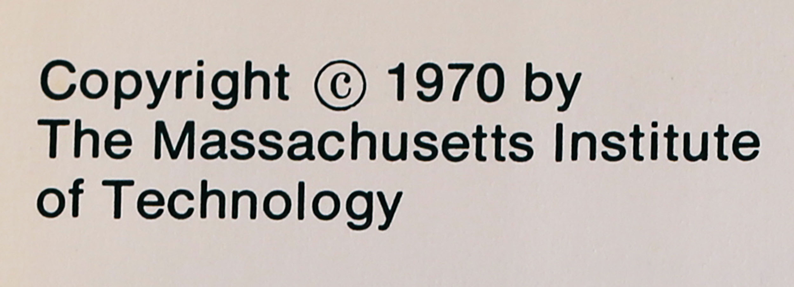 **First Printing, 1970**; The Architecture Machine by Nicholas Negroponte