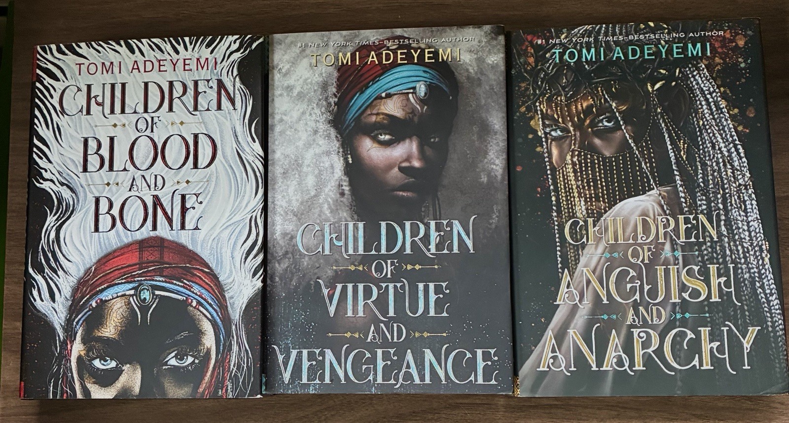 ORISHA Trilogy Lot Of 3 hc Book Children Of Blood Virtue Anguish By Toni Adeyemi