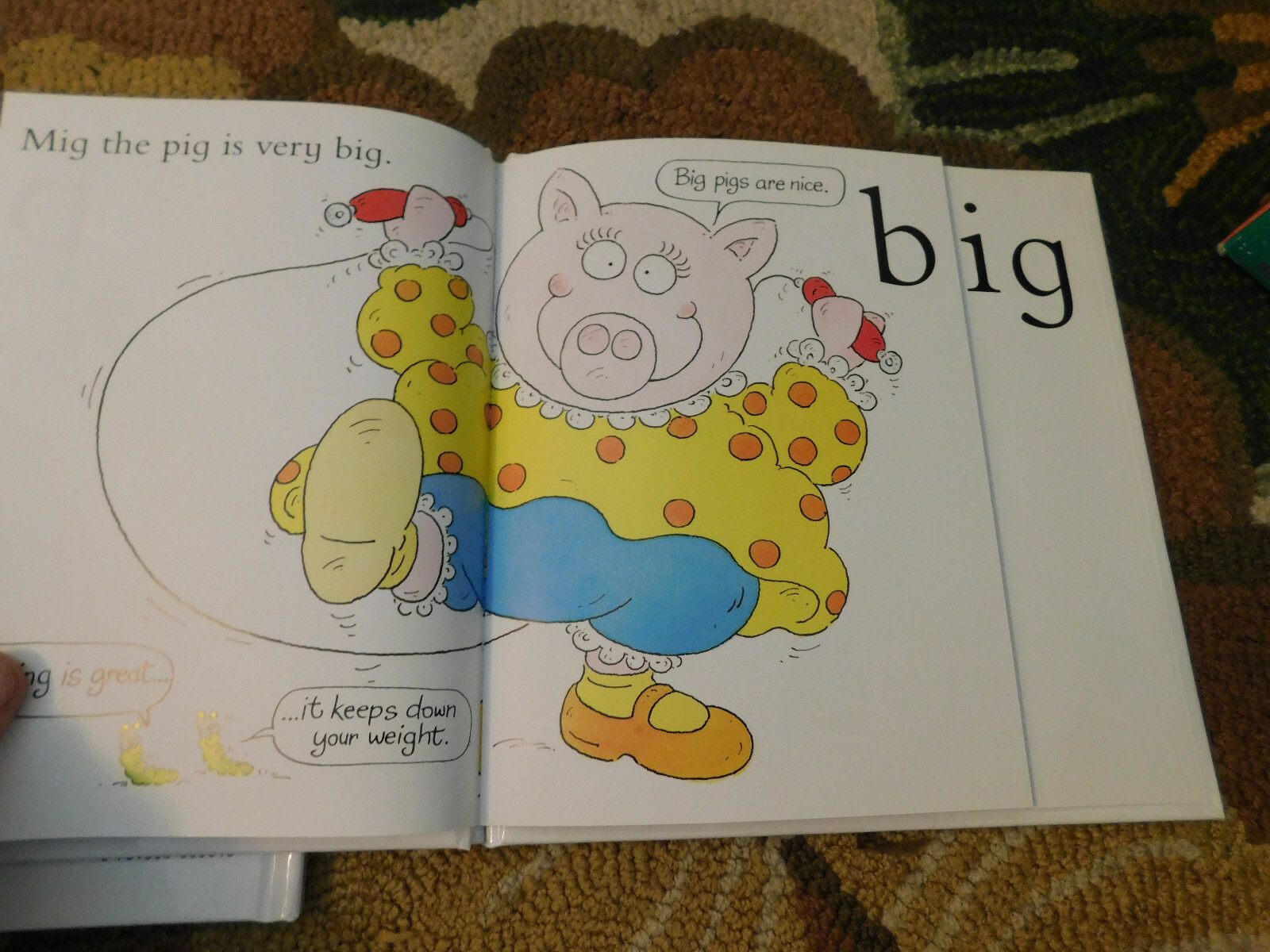 Vtg Lot MIG THE PIG & ZUG THE BUG Flip the page Rhyme & LEARN TO Read Books FUN