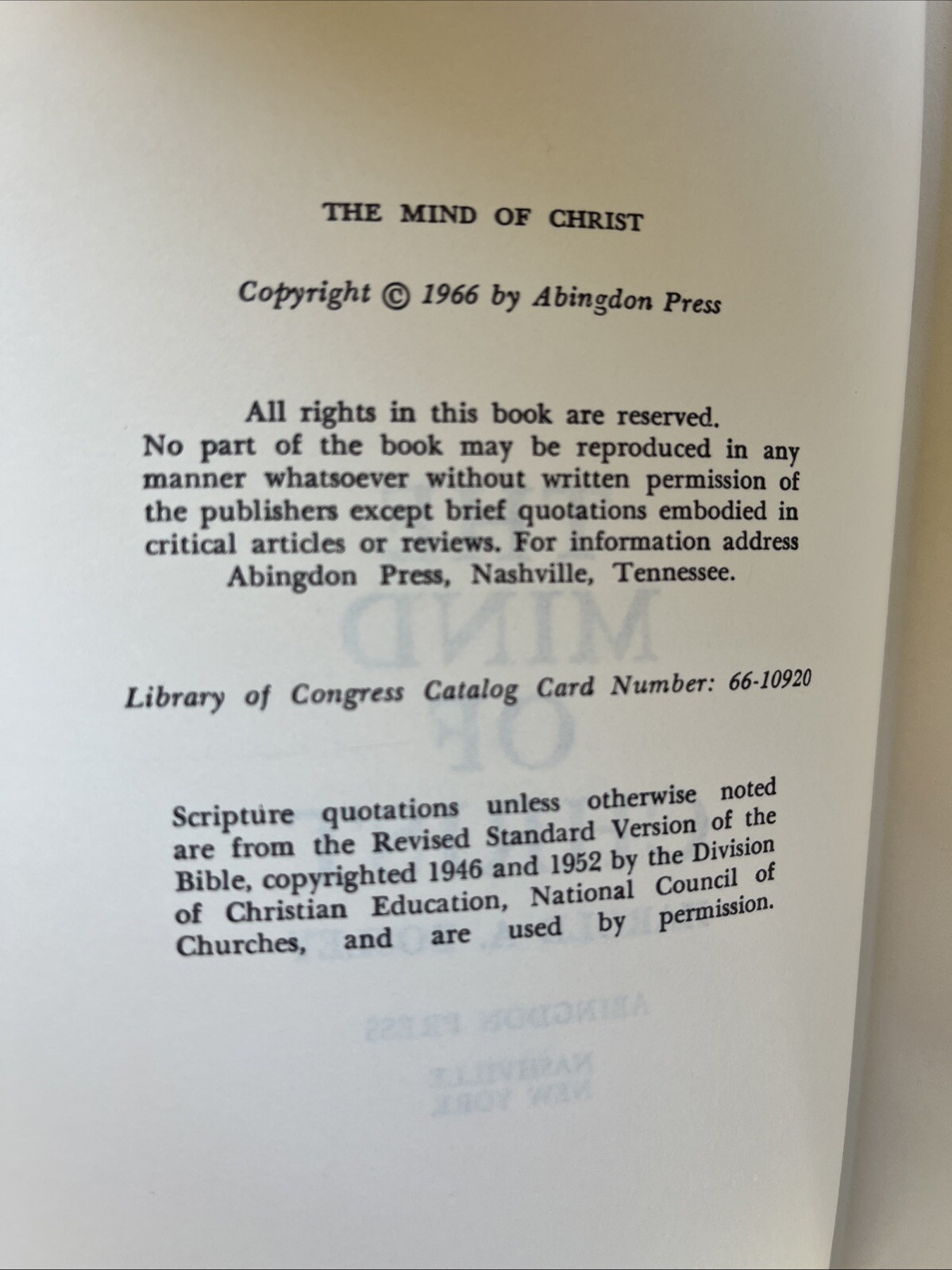 The Mind of Christ: A Personal Pilgrimage Of Discovery With The Disciples