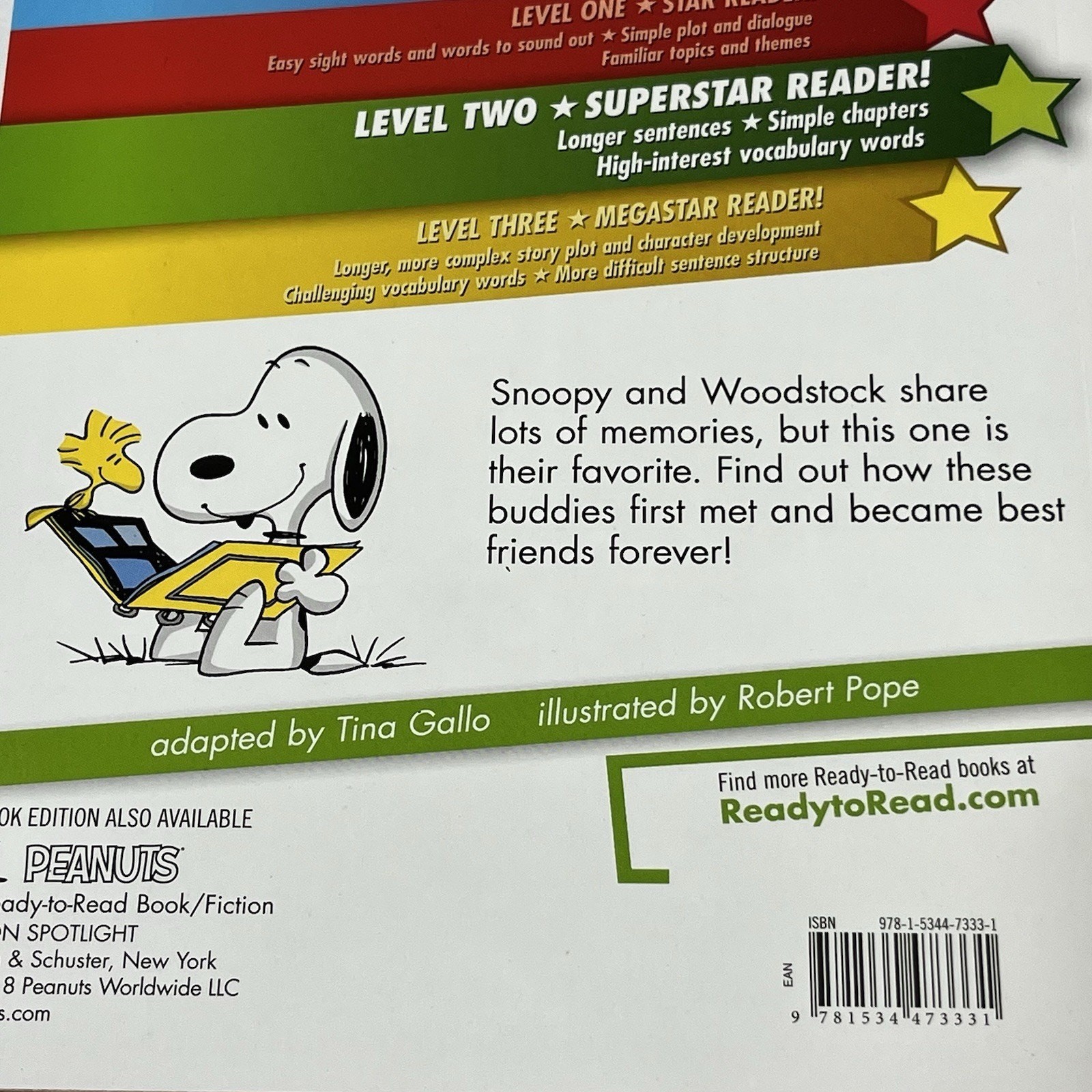 3 Ready to Read Level 2 Time for School Charlie Brown Snoopy Lucy Paperback Book