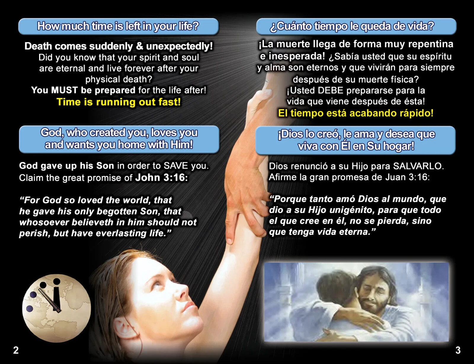 500 Bilingual Gospel Tracts – 4 Different Covers – 20 Pages – “Are You Ready?”