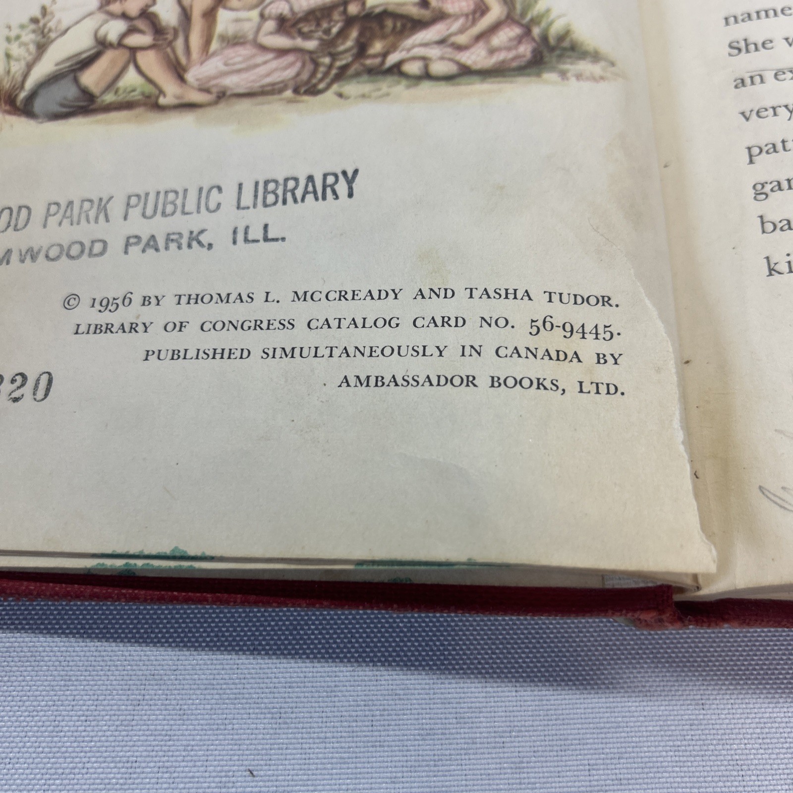 Mr. Stubbs by TL McCready HC 1956 Damaged