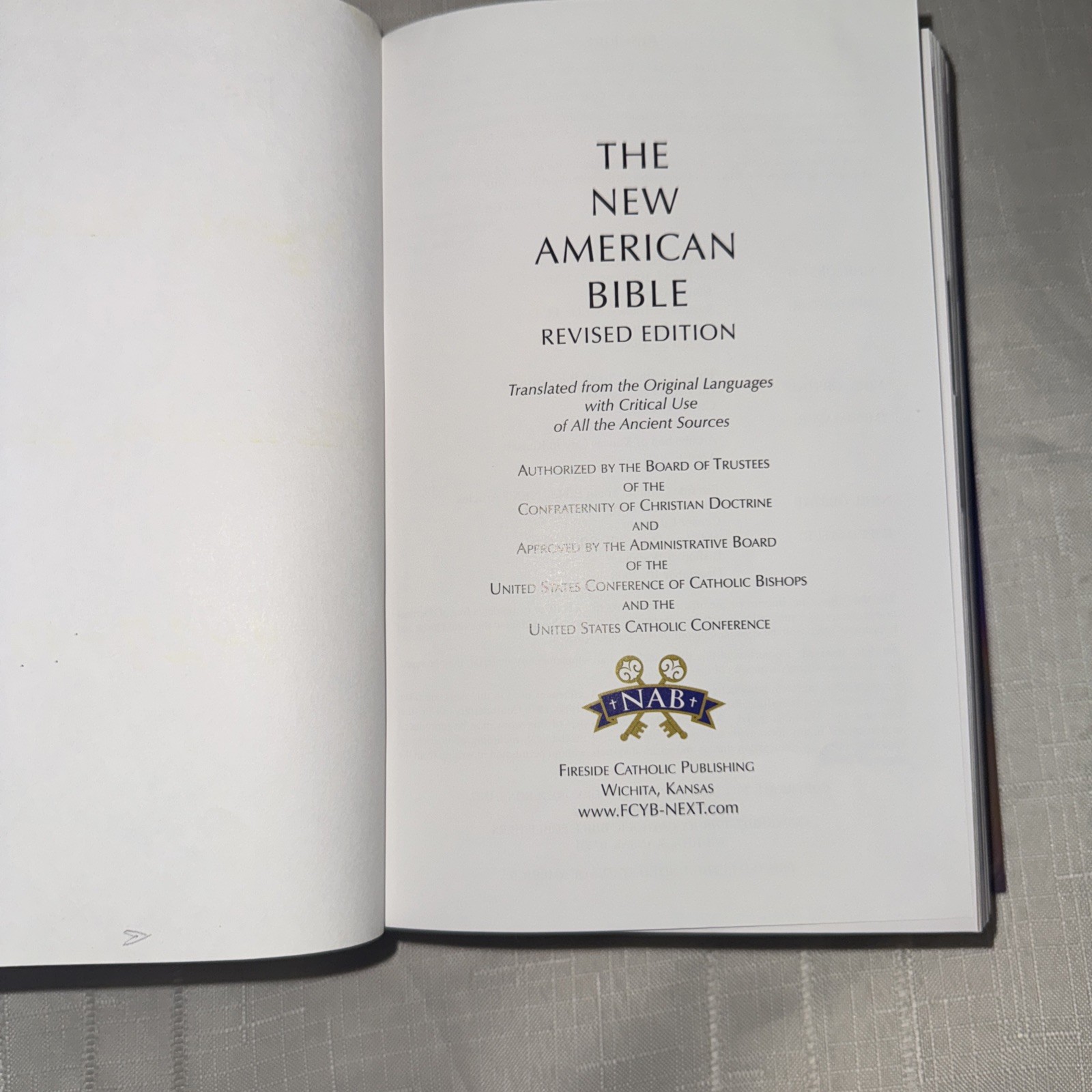 Fireside Catholic Youth Bible Next-NABRE by United State Confraternity