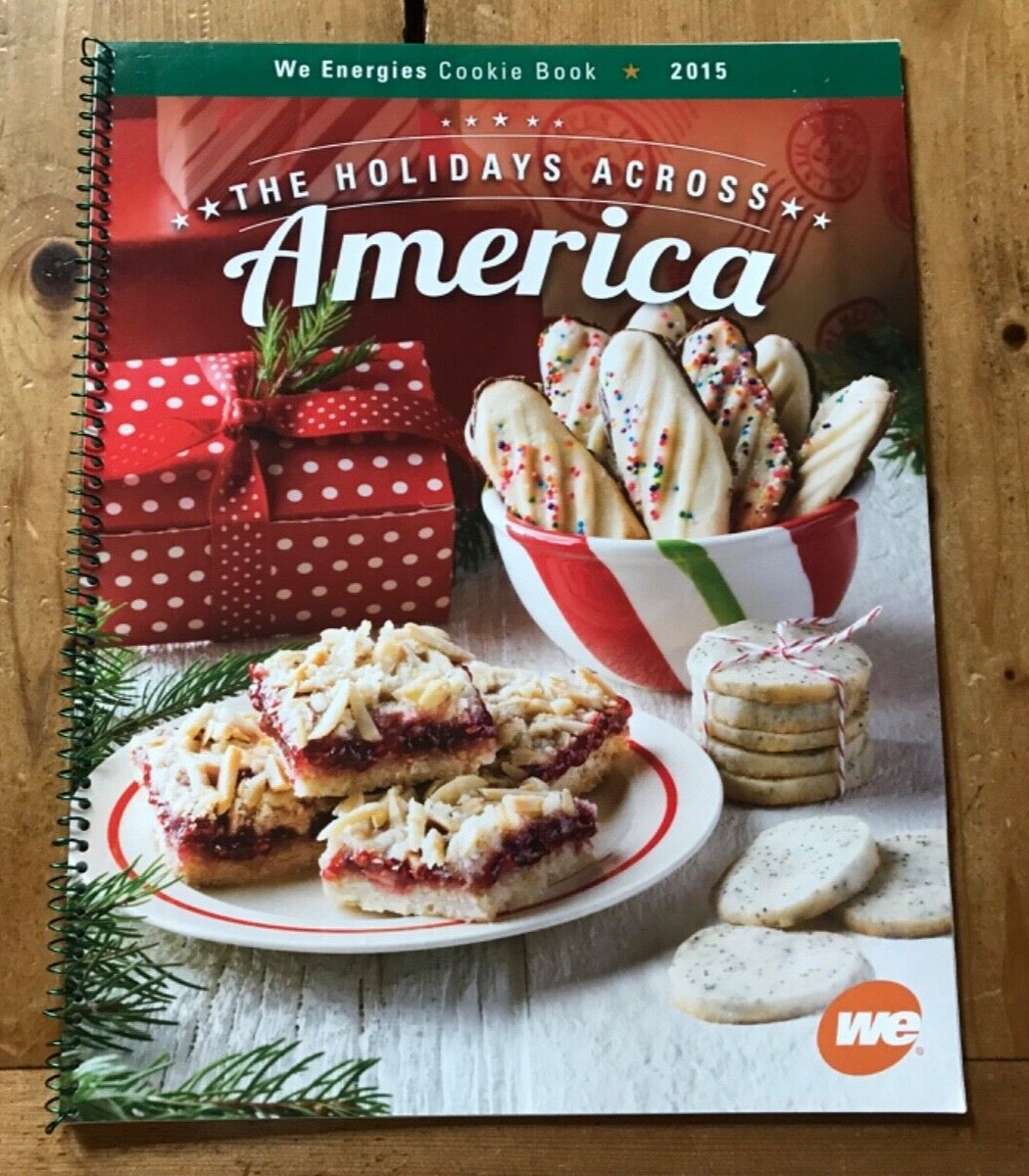 WE Energies Cookie Books 2014 Celebrate Chocolate & 2015 Holidays Across America