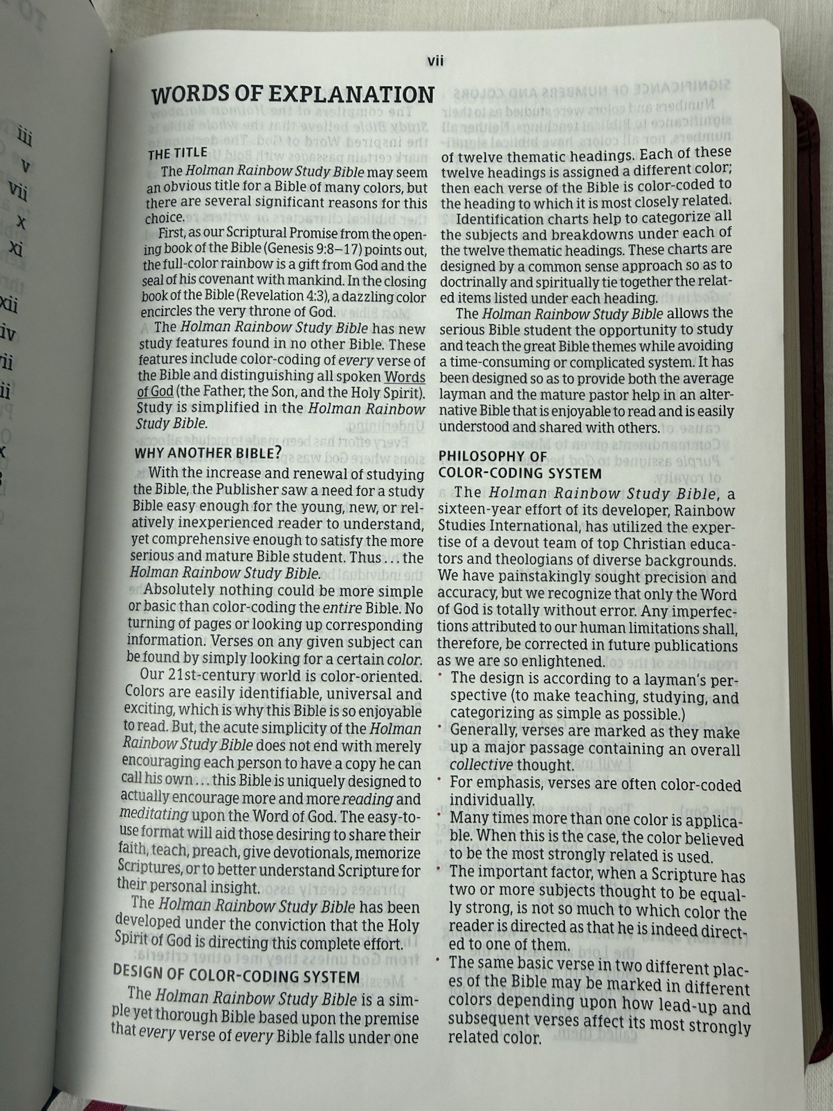 Holman Rainbow Study Bible NIV Holy Scriptures New International Version Leather
