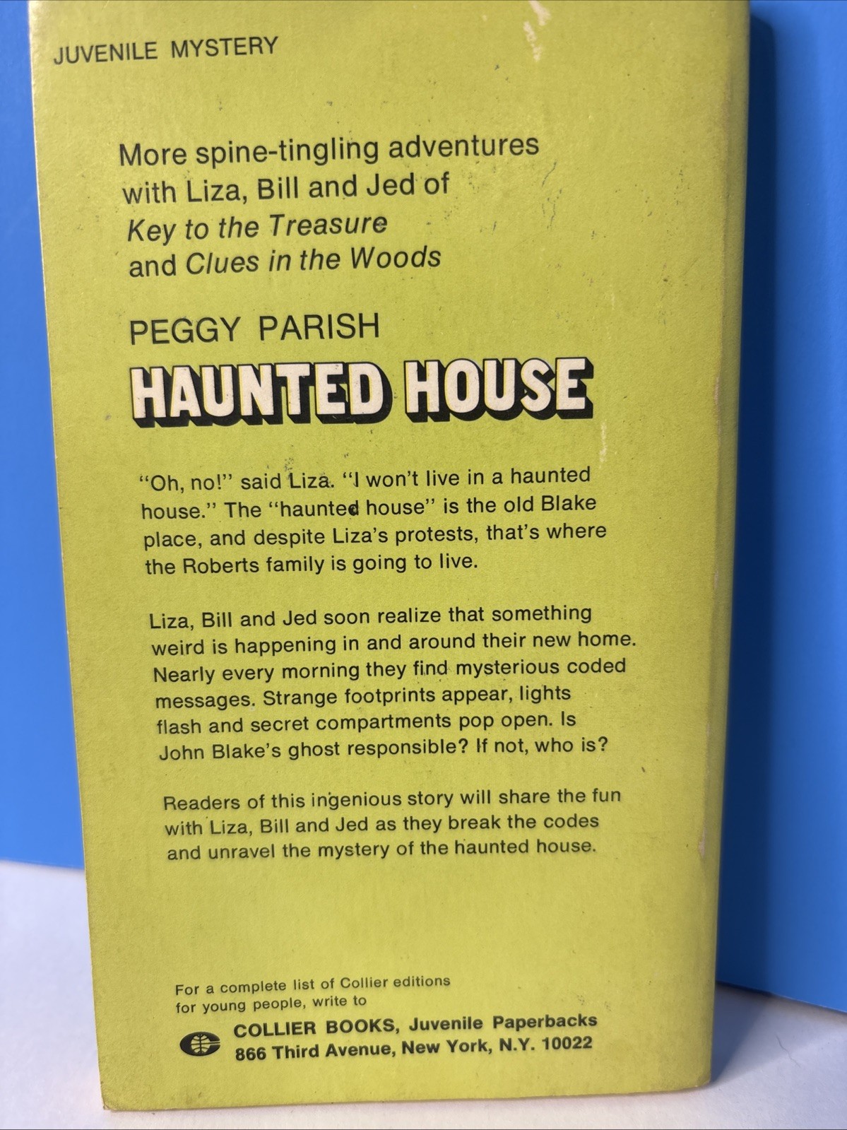 Haunted House by Peggy Parish – 1973 First Collier Books Edition Paperback