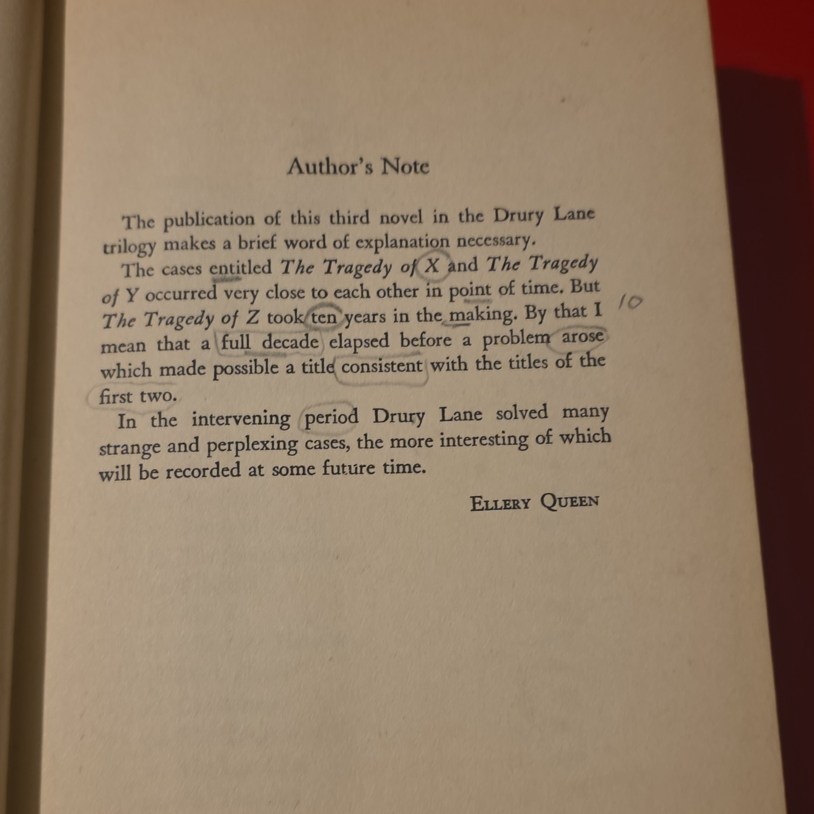 Ellery Queen The Tragedy of Z HC w/ Original Dust Jacket Grosset & Dunlap Rare